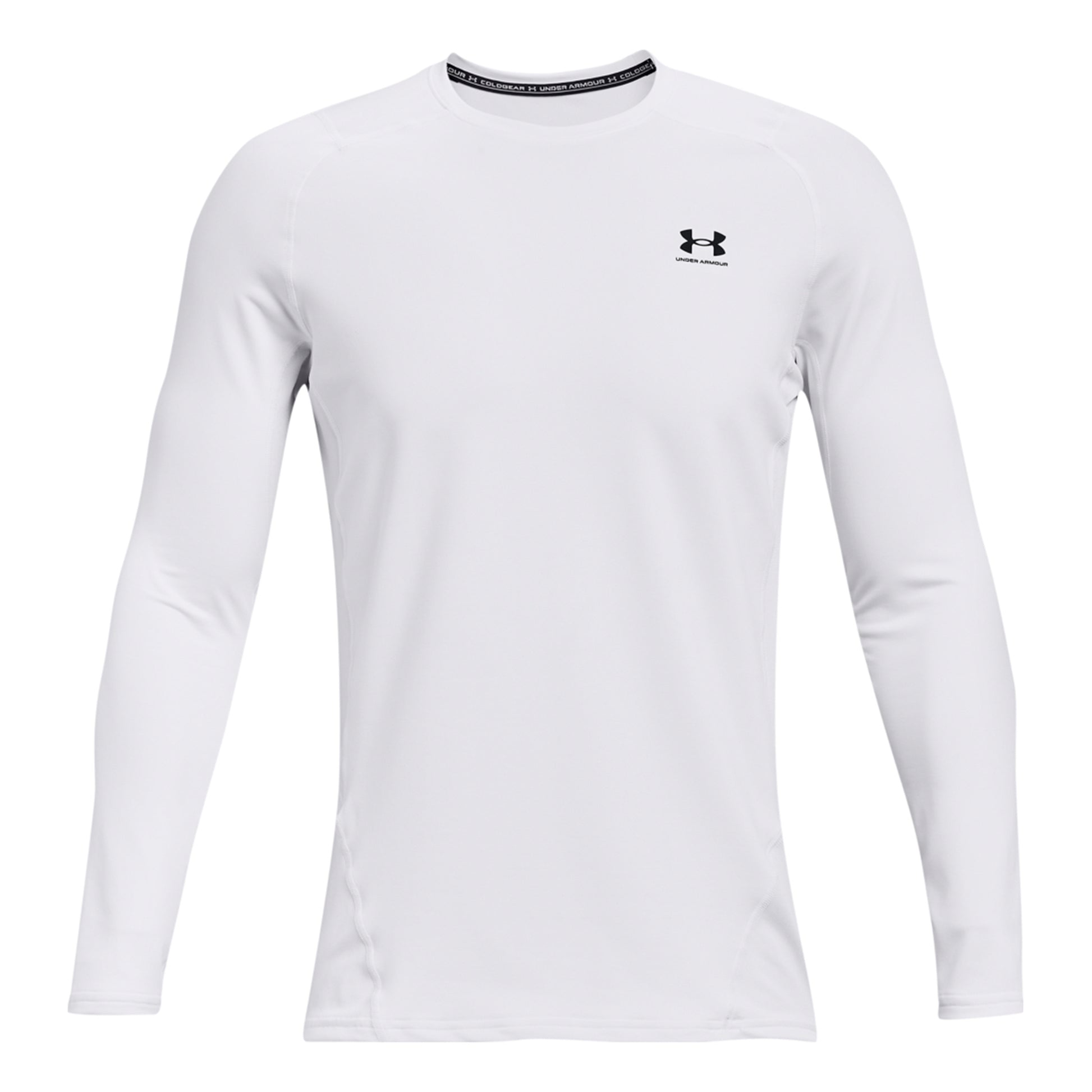 Under Armour Coldgear Fitted Crew Longsleeve Herren - weiß,