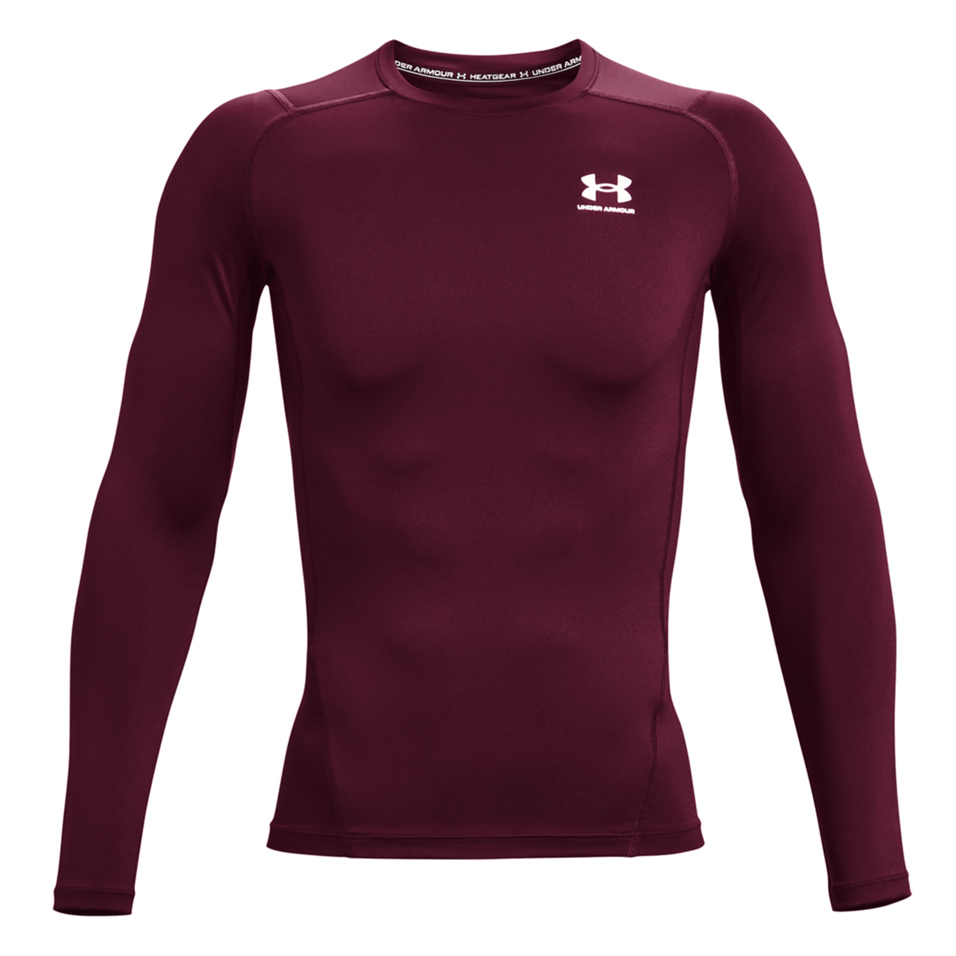 Under Armour Heatgear Comp Longsleeve Herren - dunkelrot,