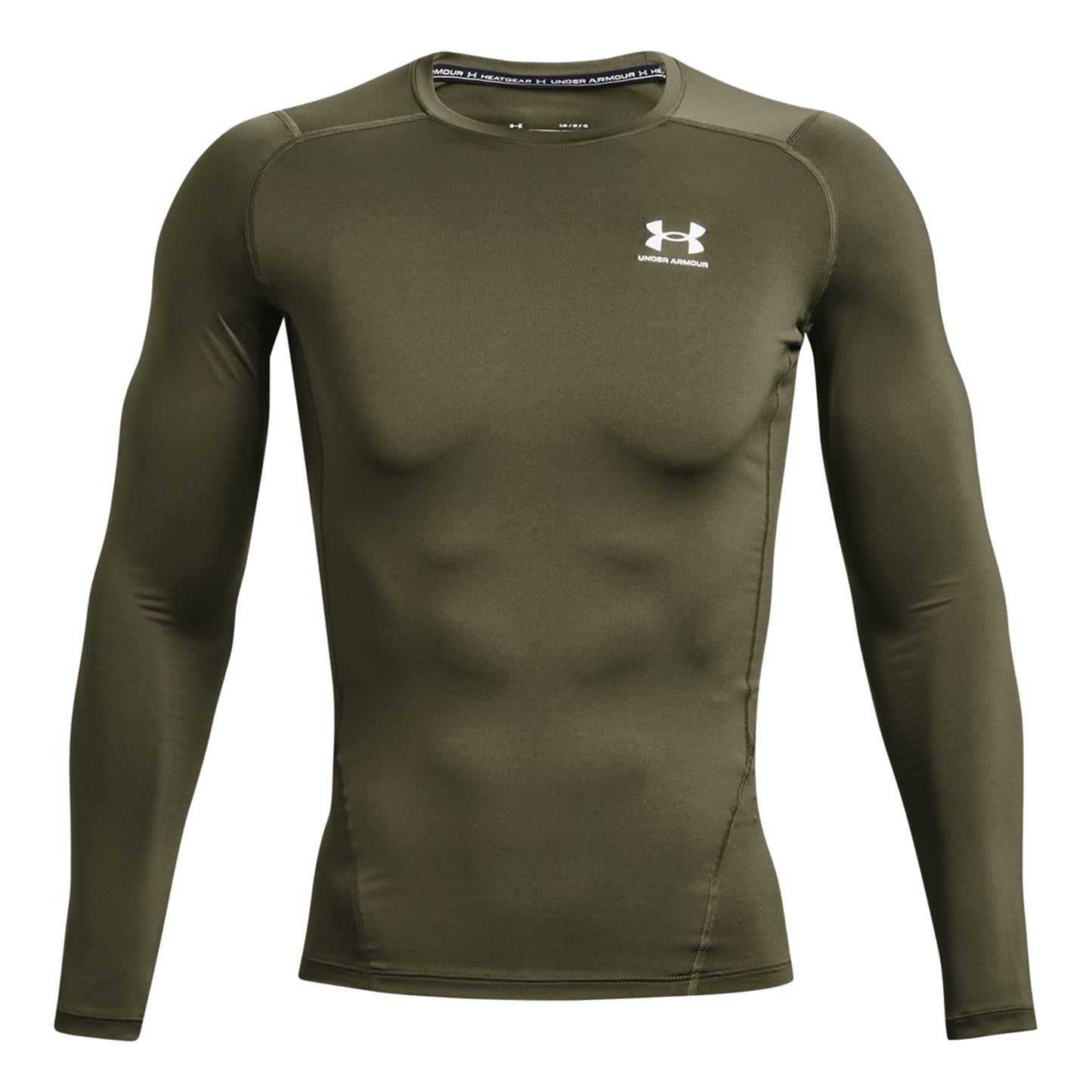 Under Armour Heatgear Comp Longsleeve Herren - oliv,