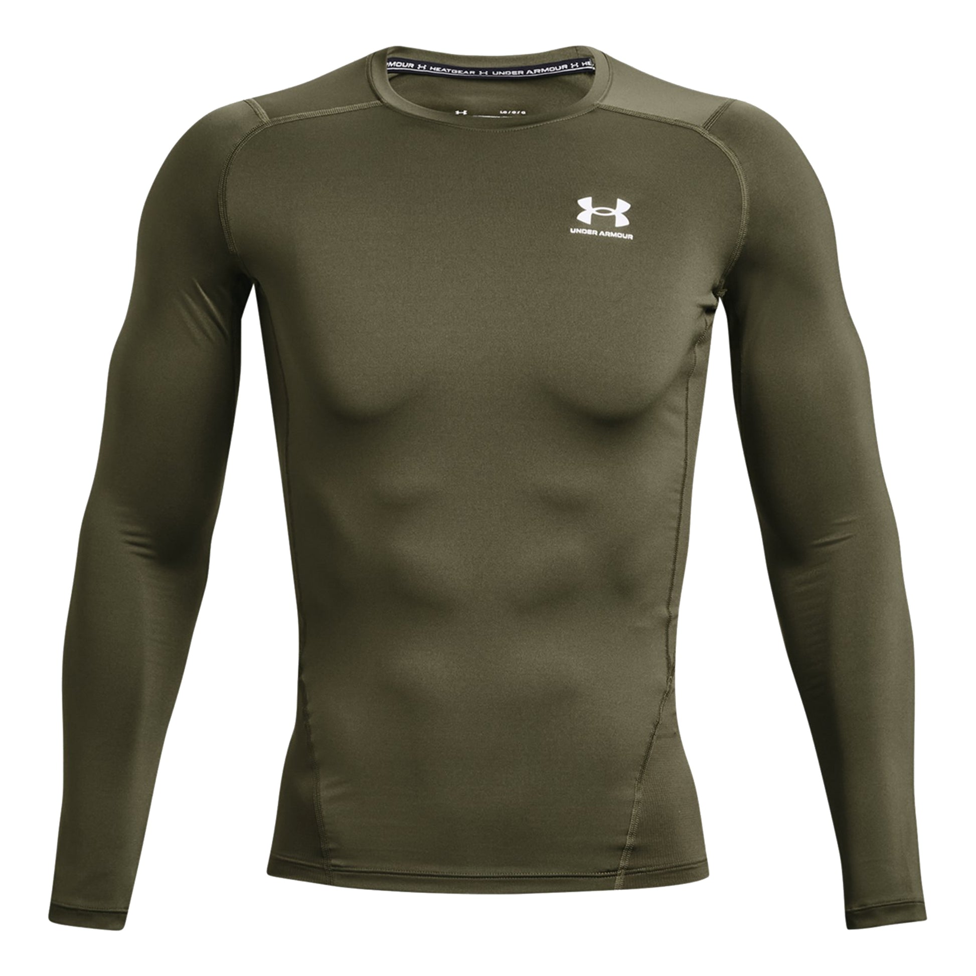 Under Armour Heatgear Comp Longsleeve Herren - oliv,