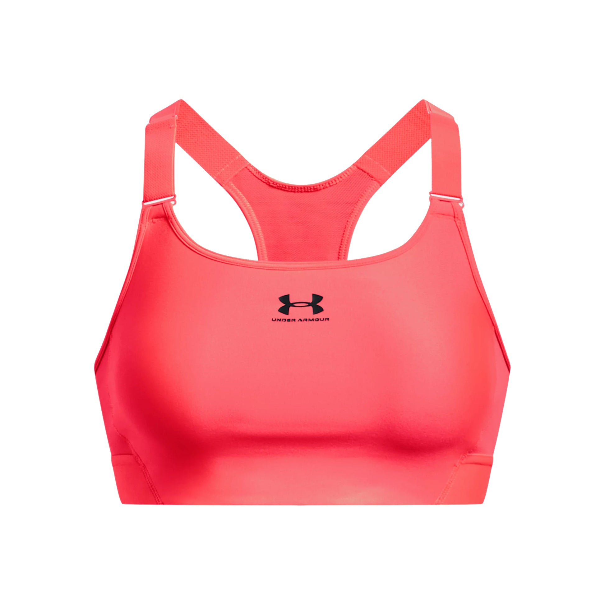 Under Armour Heatgear High Sport-BH Damen-Koralle