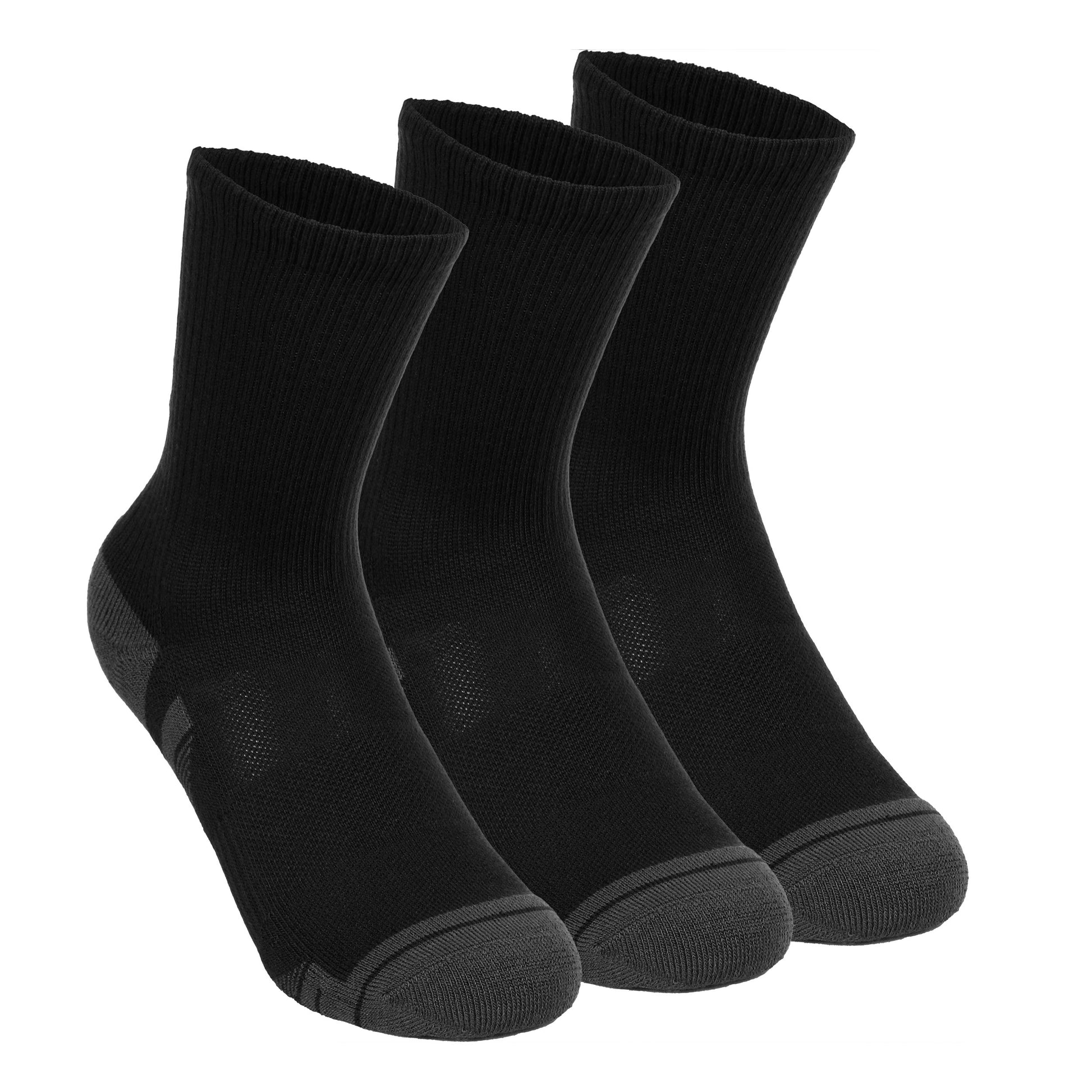 Under Armour Performance Tech Crew Sportsocken 3er Pack-Schwarz
