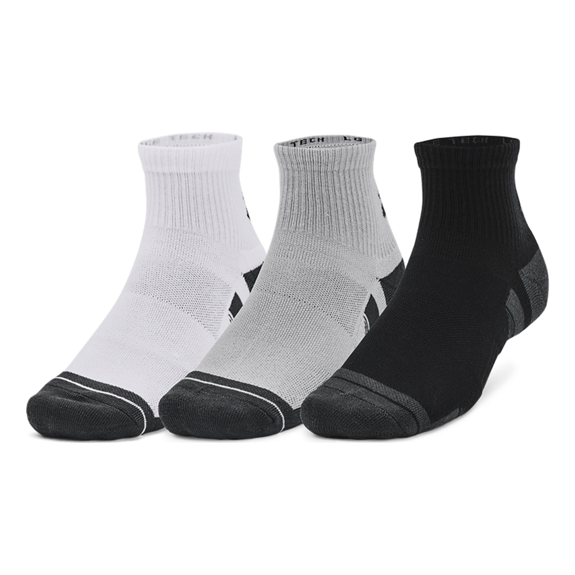 Under Armour Performance Tech Quarter Tennissocken 3er Pack-Grau,Mehrfarbig