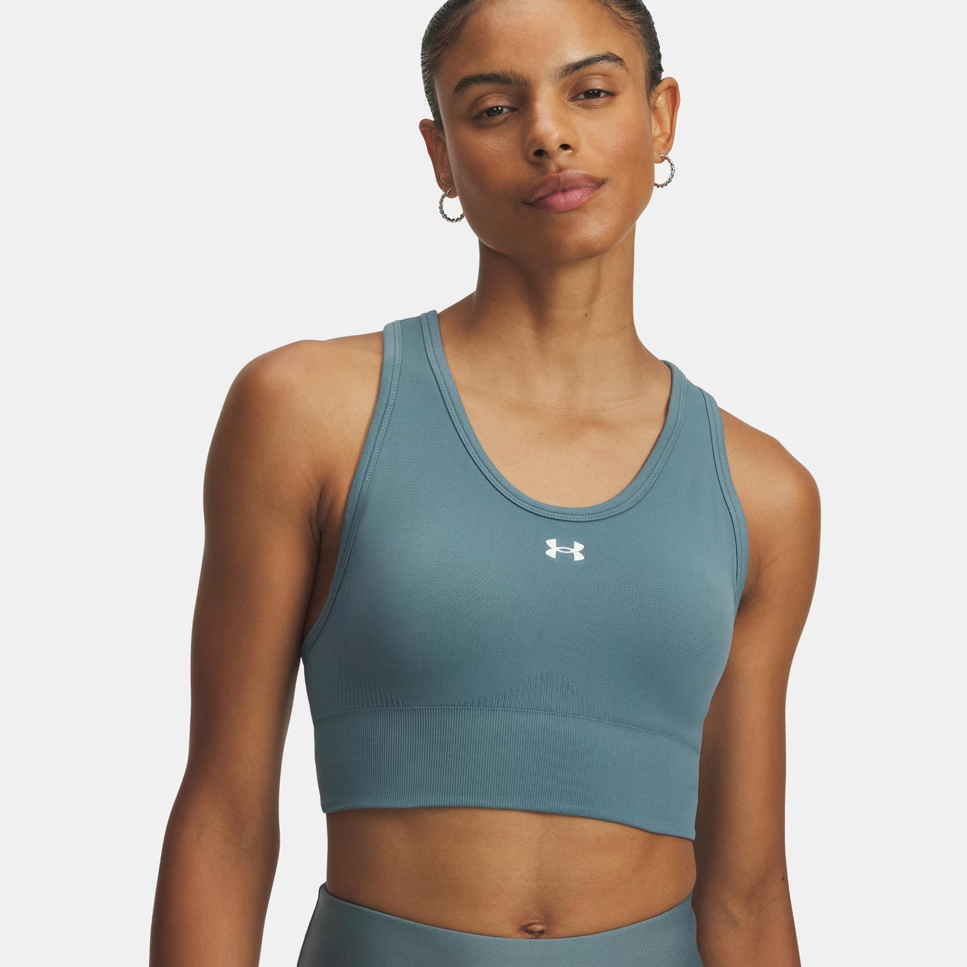 Under Armour Vanisheamle Mid Sport-BH Damen-blau