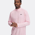 Tech Textured Half-Zip Longsleeve Herren-Pink