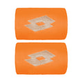 Schweißband 2er Pack kurz - orange, creme