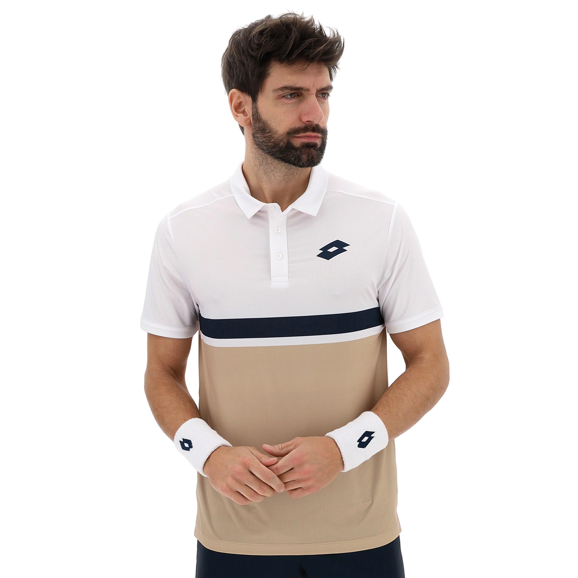 Lotto Tech V Polo Herren-Beige