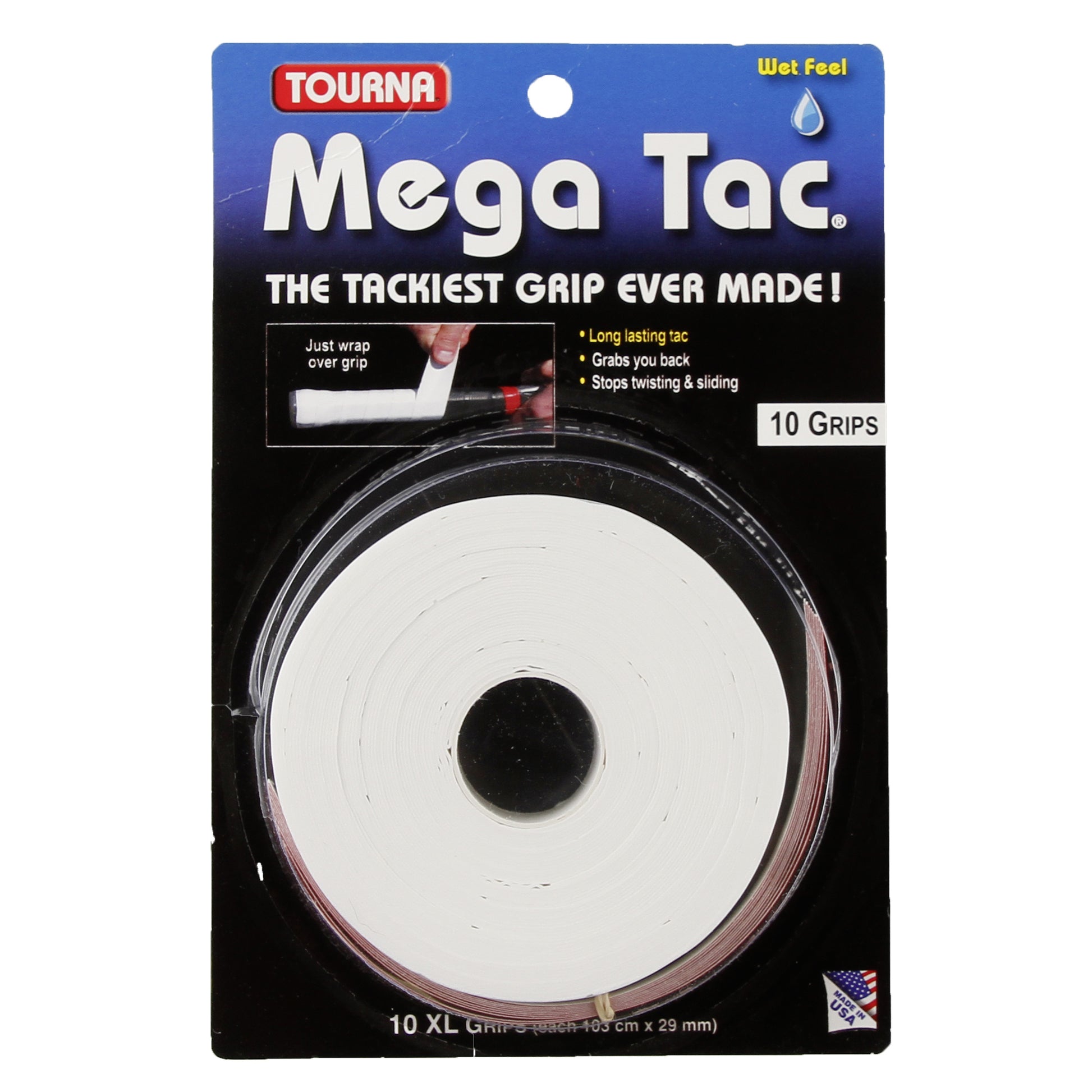 Tourna Mega Tac 10er Pack-Weiß