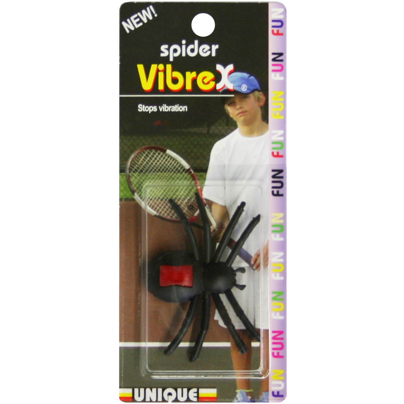 Tourna Spider Vibrex Dämpfer 1er Pack-Schwarz