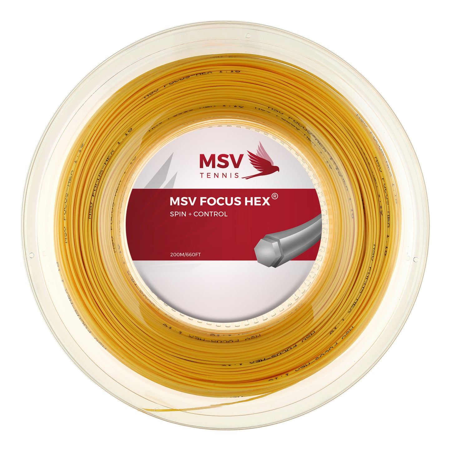 MSV Focus-HEX Saitenrolle 200m-Gelb