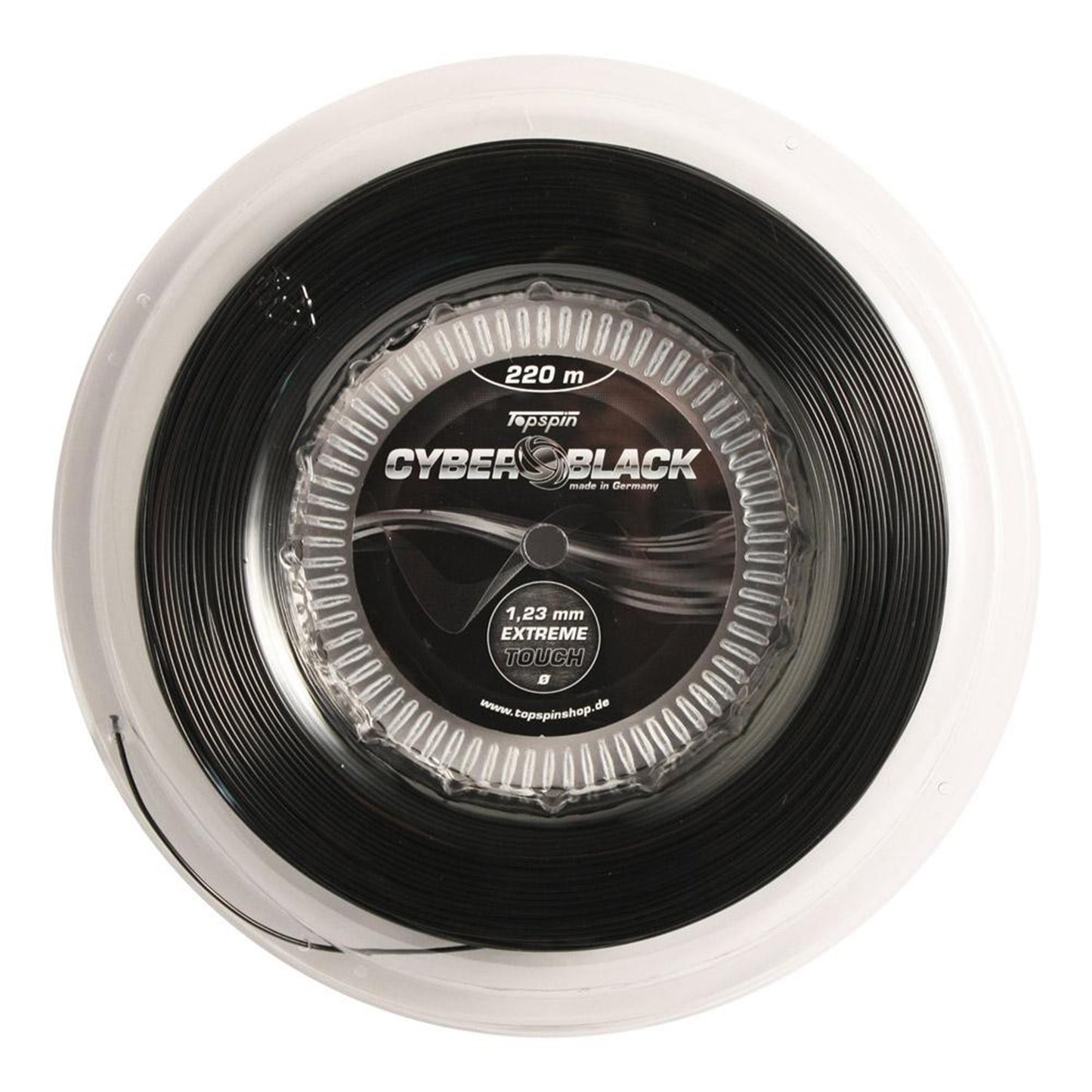 Topspin Cyber Black 220m Saitenrolle-Schwarz