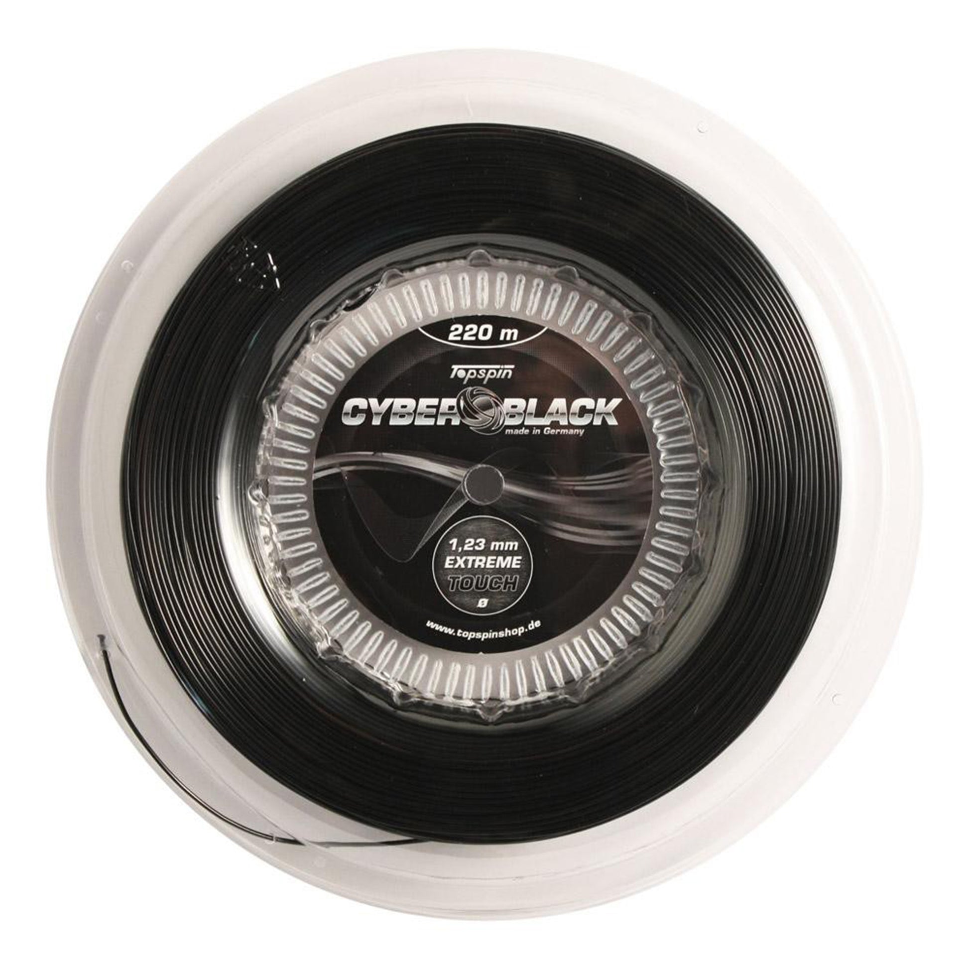 Topspin Cyber Black 220m Saitenrolle-Schwarz