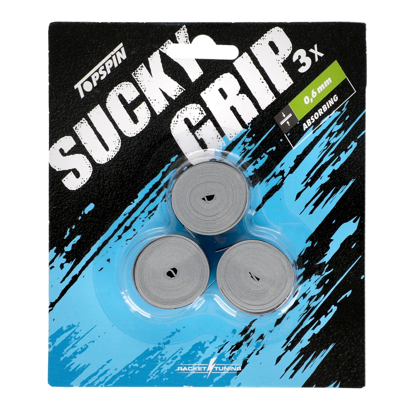 Topspin Sucky Grip 3er Pack - grau
