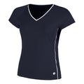 Ace V-Neck T-Shirt Damen - dunkelblau