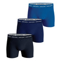 Cotton Stretch Boxer Short 3er Pack Herren - dunkelblau,