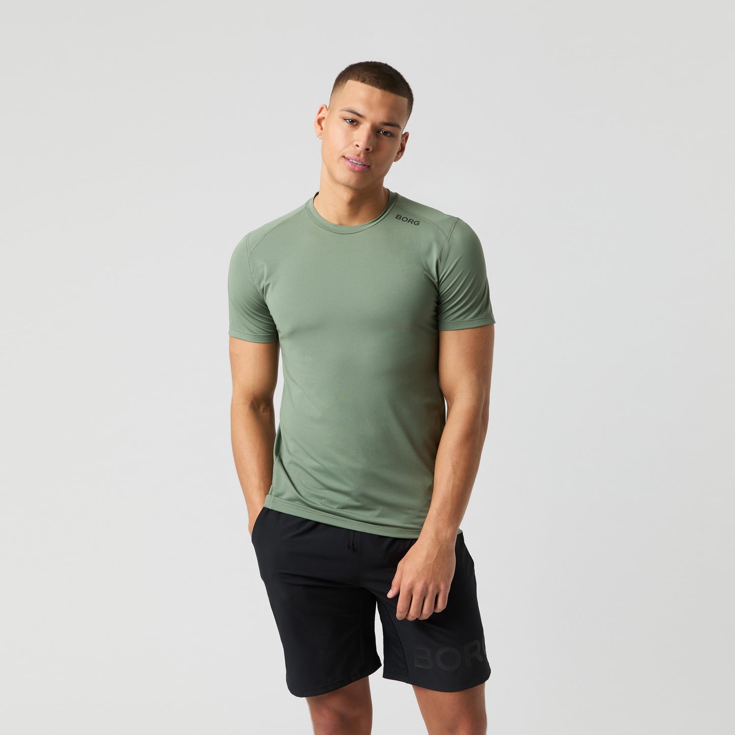 Björn Borg Borg Athletic T-Shirt Herren - salbei