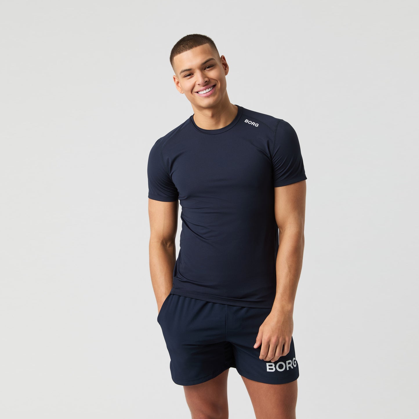 Björn Borg Borg Athletic T-Shirt Herren - dunkelblau