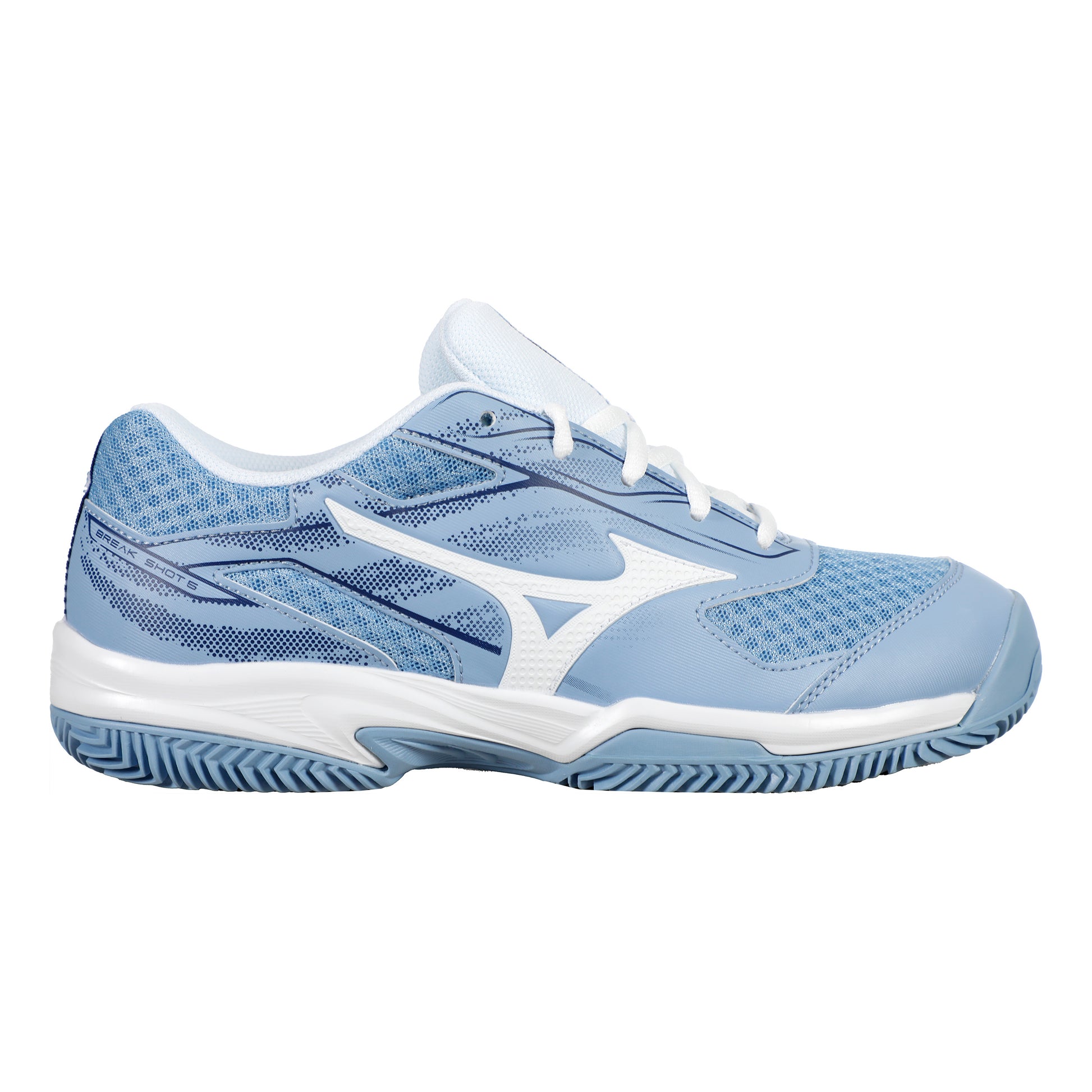 Mizuno Break Shot 5 Sandplatzschuh Damen-Blau,Weiß