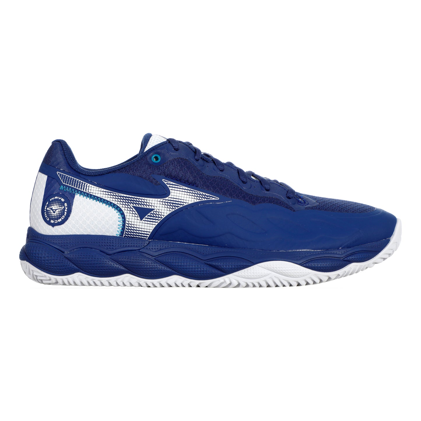 Mizuno Wave Enforce Court Sandplatzschuh Herren - blau, weiß