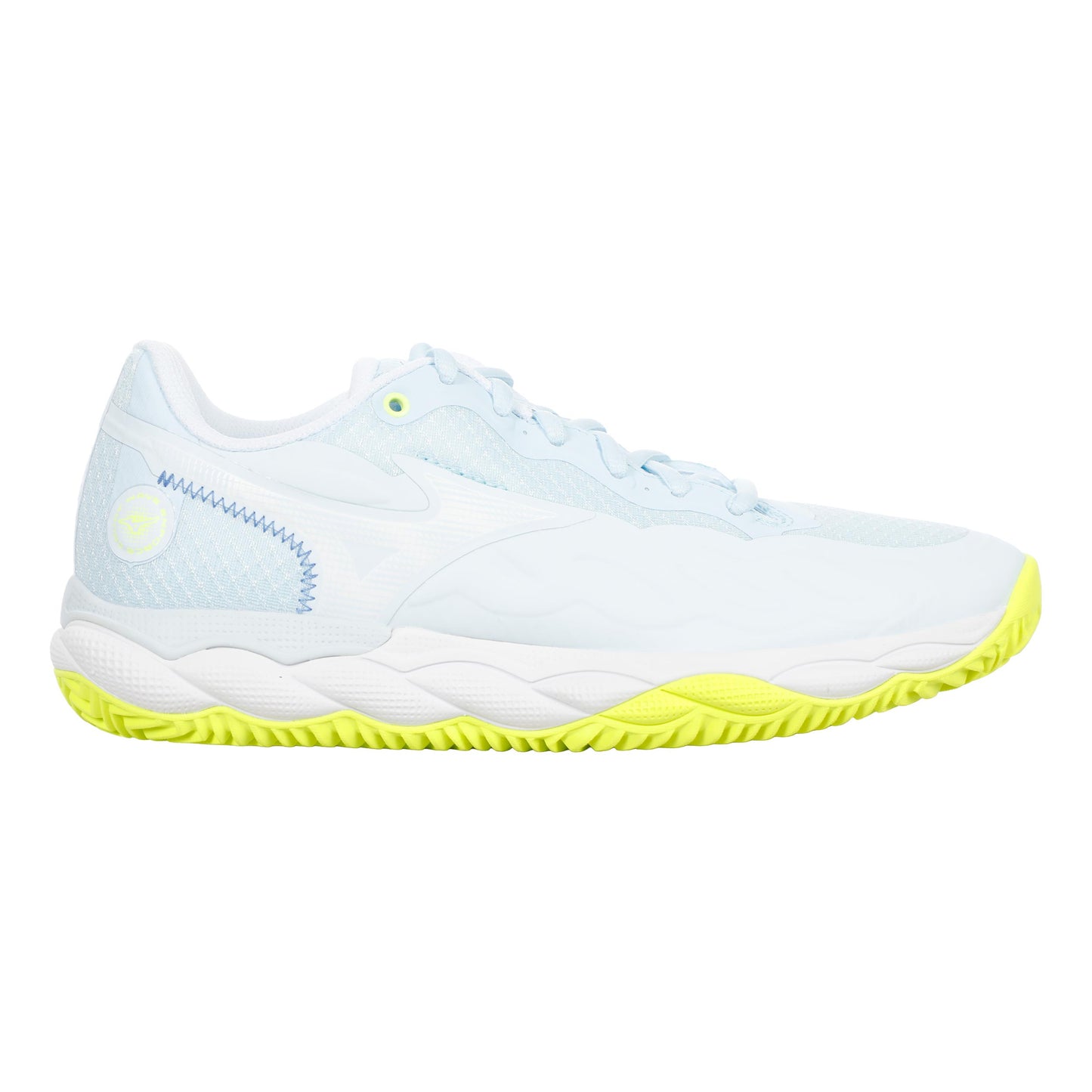 Mizuno Wave Enforce Court Sandplatzschuh Damen - weiß, hellblau