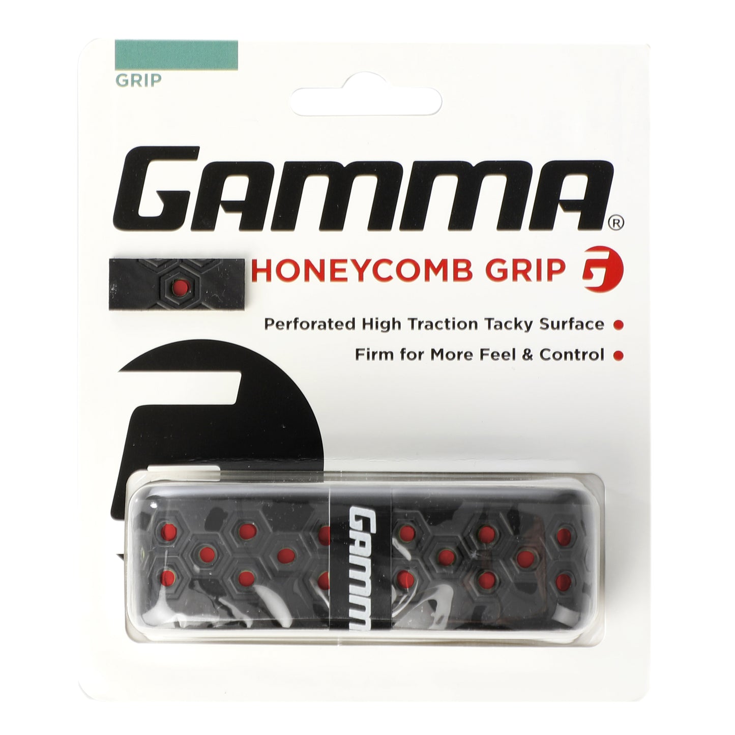 Gamma Honeycomb Cushion Grip  1er Pack-schwarz,rot