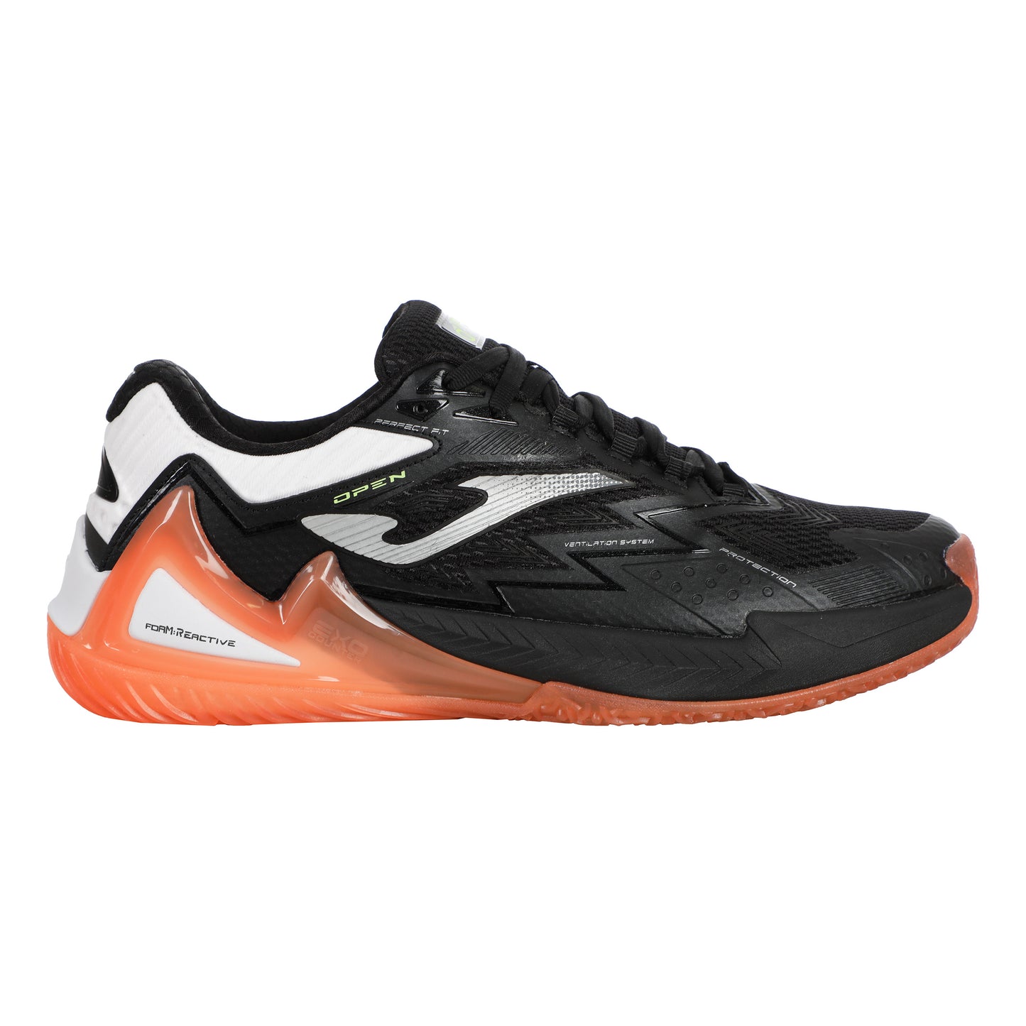 Joma Open Padelschuh Herren-Schwarz,Koralle
