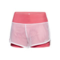 Efia Tech (2in1) Shorts Damen-Koralle,Weiß
