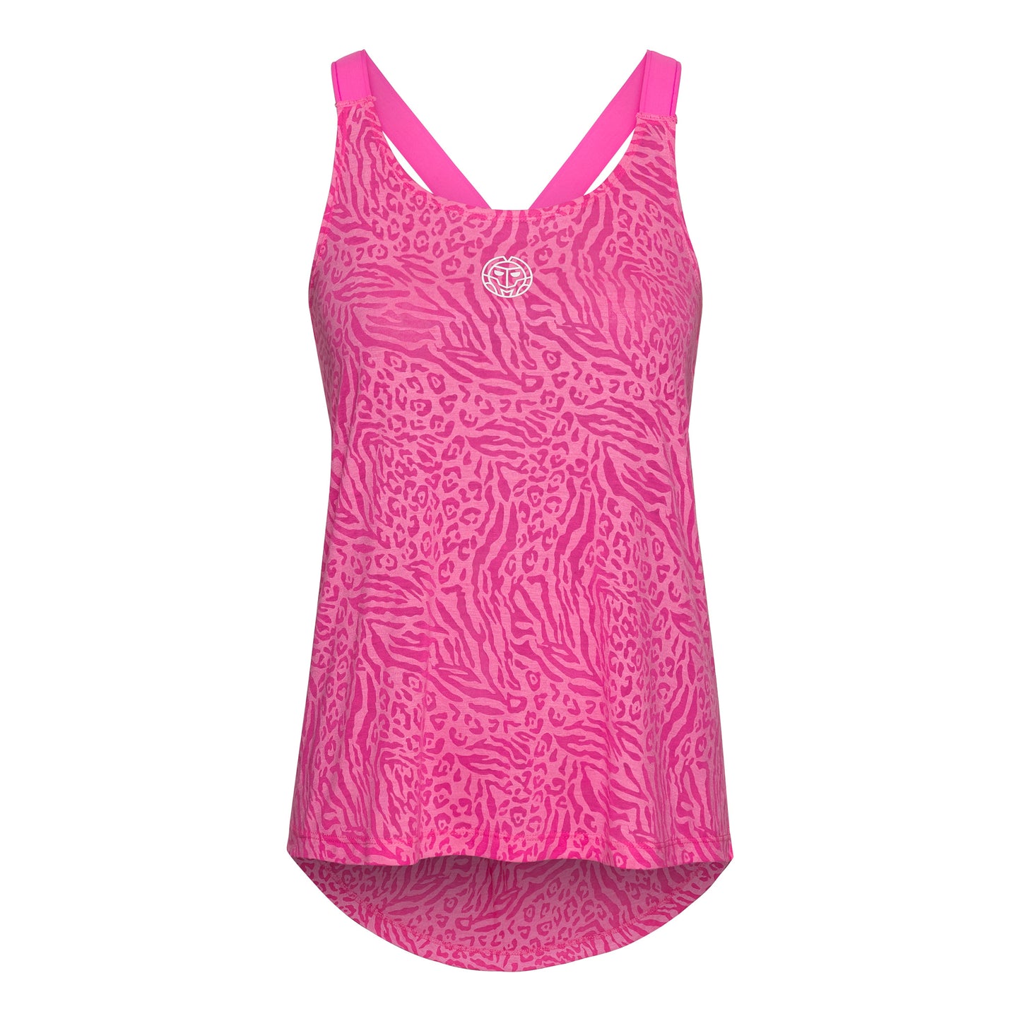 BIDI BADU Maila Bournout Tech Tank-Top -pink,weiß