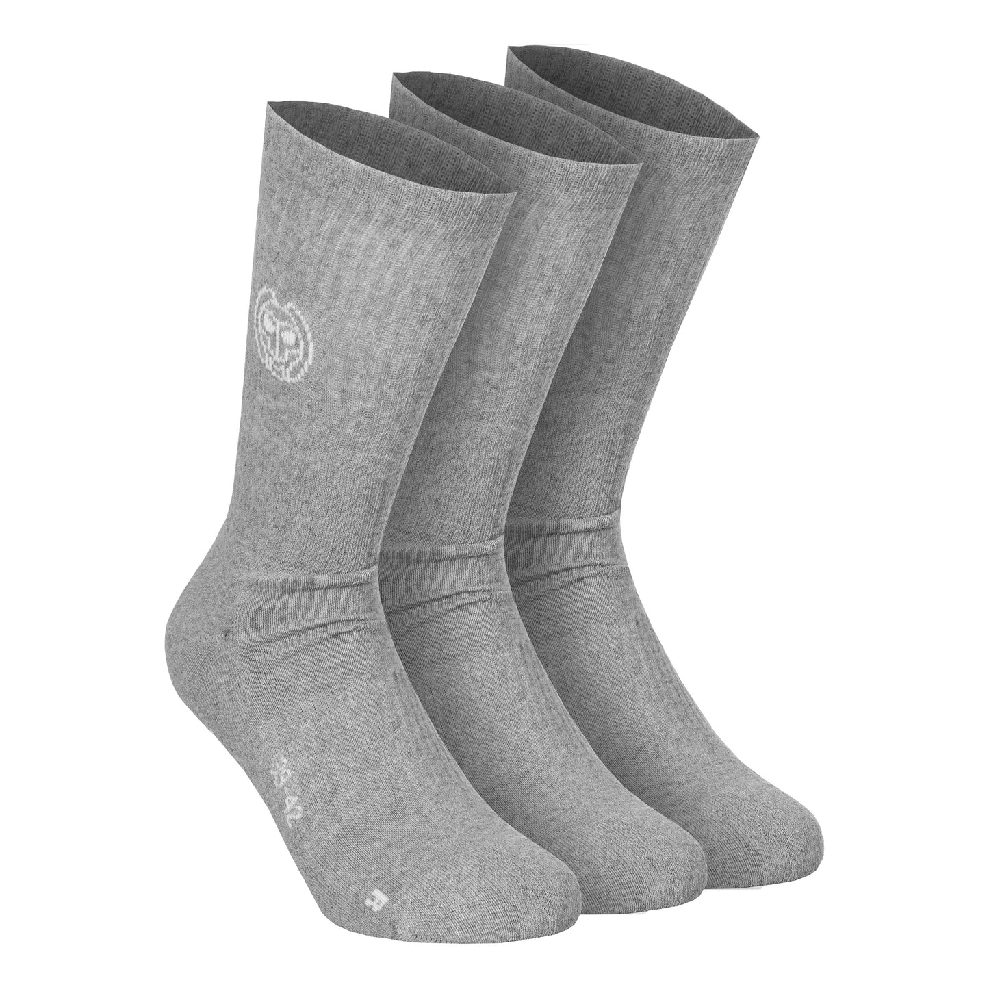 BIDI BADU Don Carlito Crew Move Tennissocken-Grau,Weiß