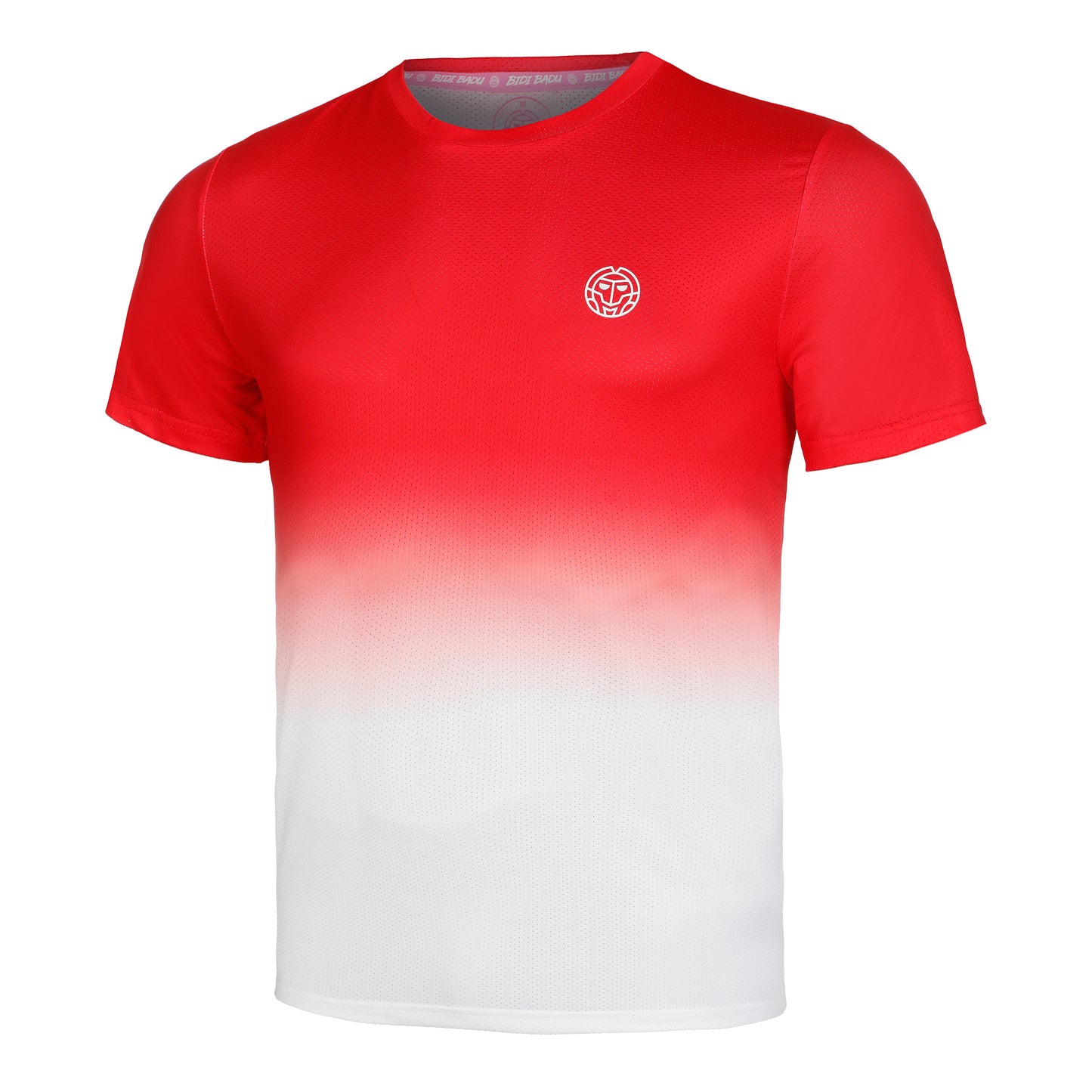 BIDI BADU Crew Gradiant T-Shirt Herren-Rot,Weiß