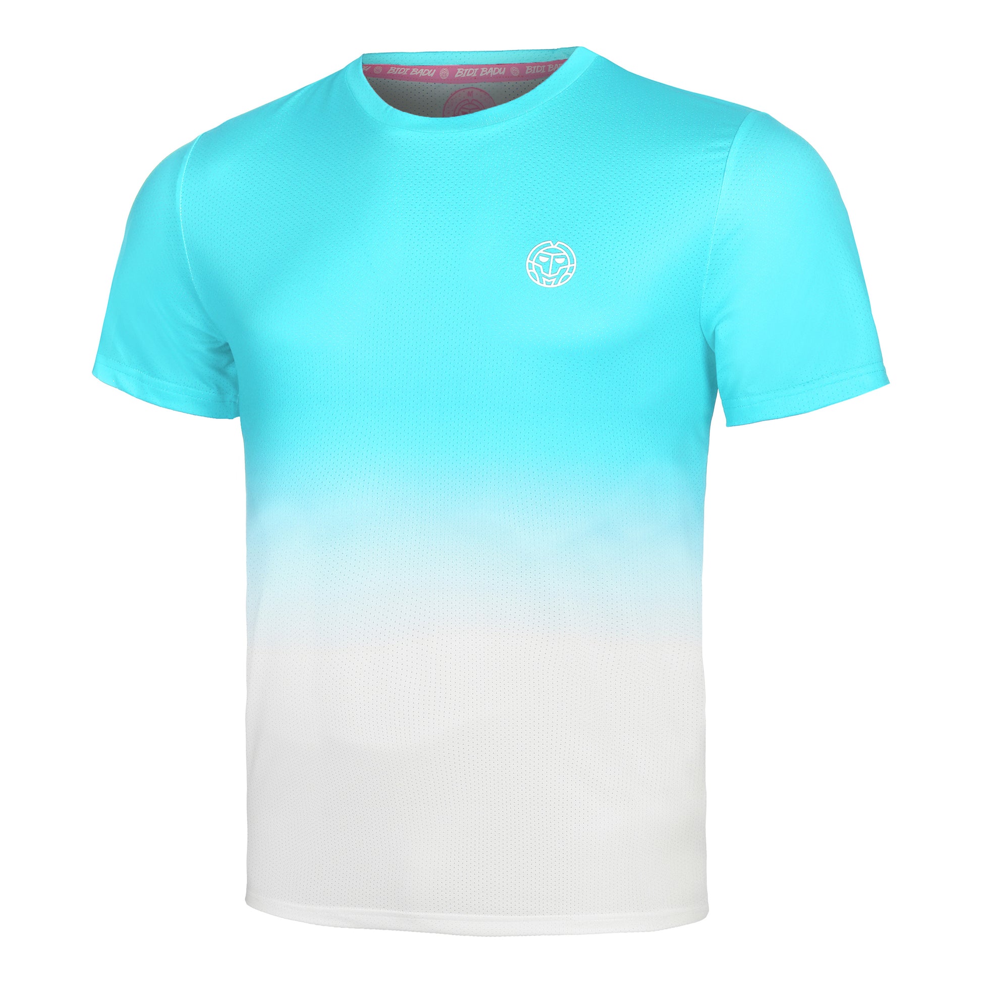 BIDI BADU Crew Gradiant T-Shirt Herren-Türkis,Weiß