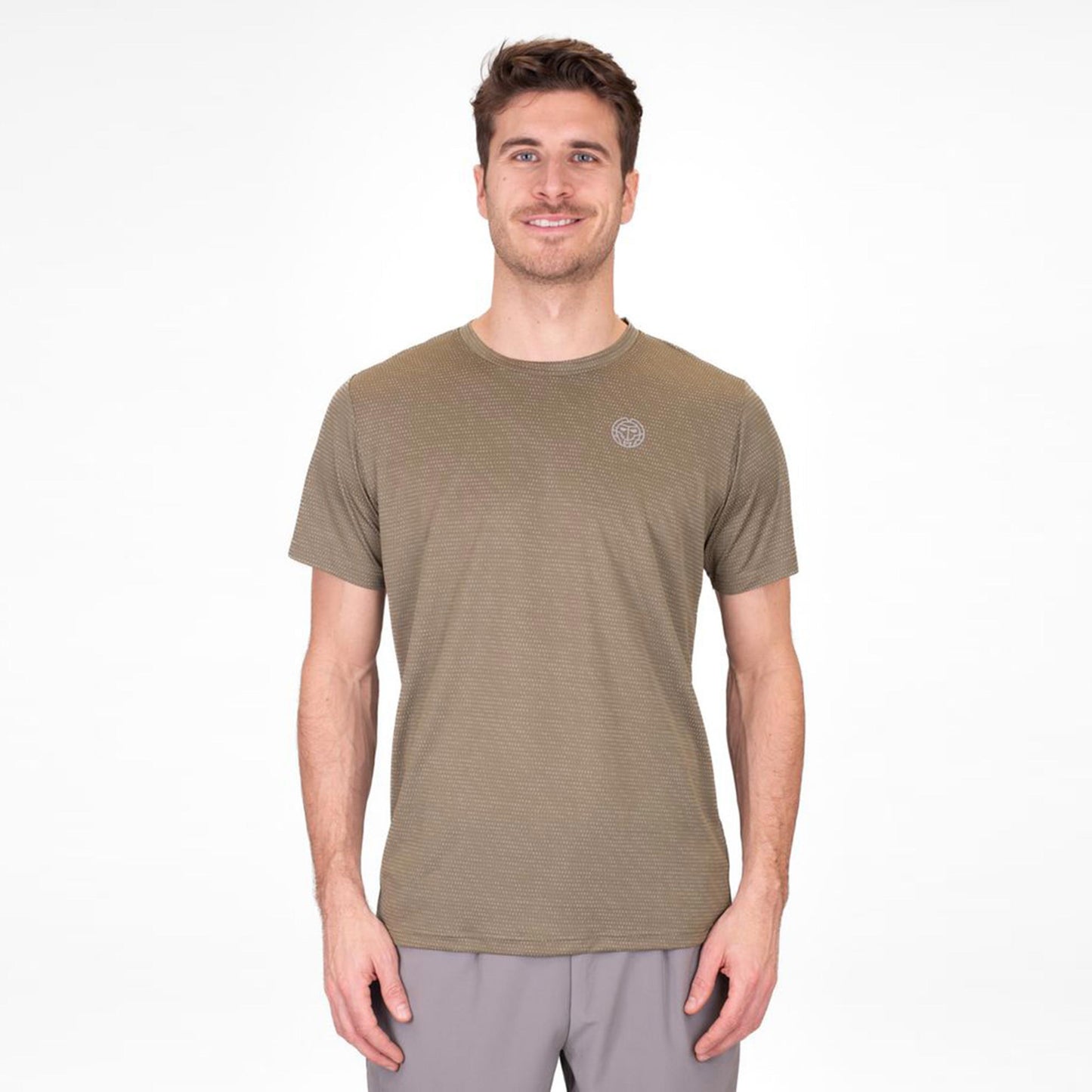 BIDI BADU Crew Two Colored T-Shirt Herren-Oliv