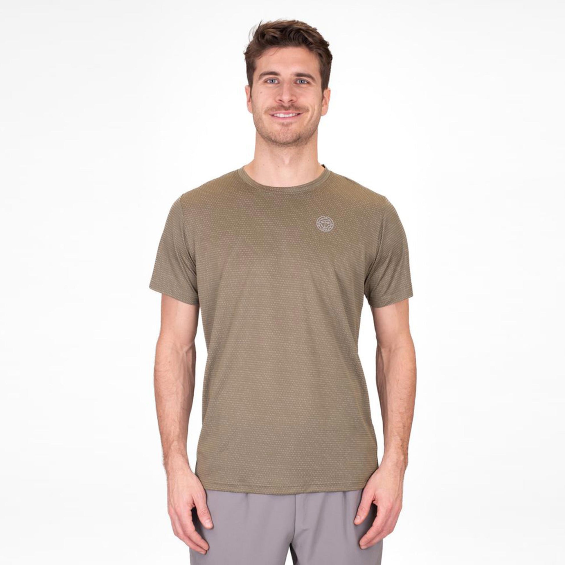 BIDI BADU Crew Two Colored T-Shirt Herren-Oliv