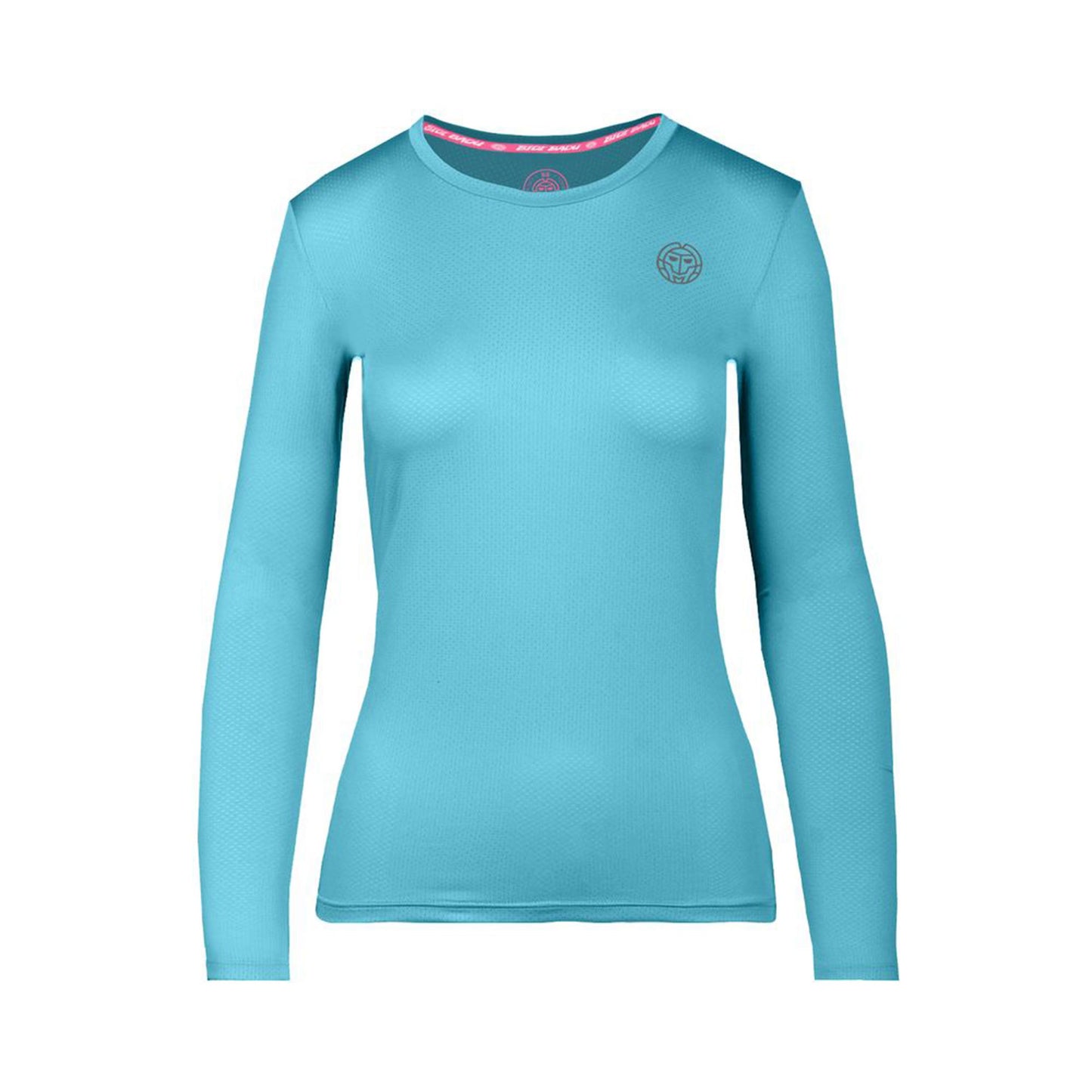 BIDI BADU Mina Tech Roundneck Longsleeve Mädchen - hellblau,