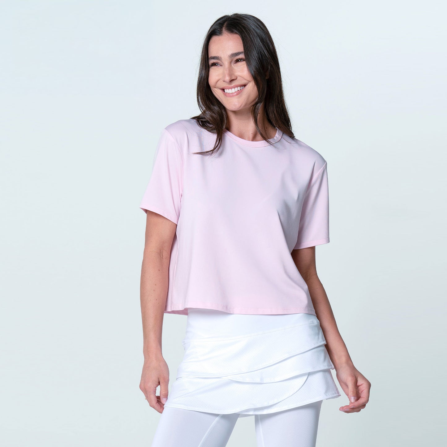 Lucky in Love Power Box T-Shirt Damen - rosa