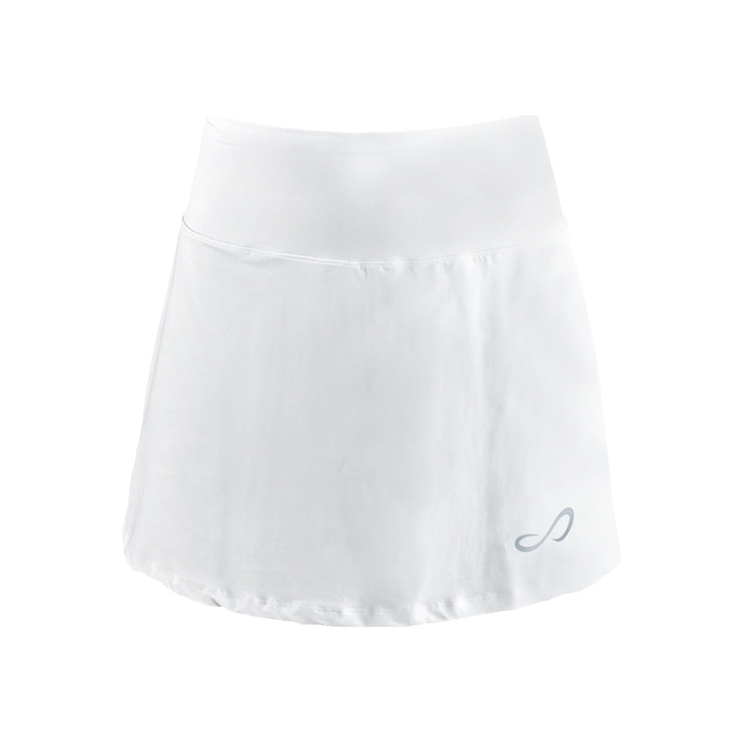 Endless Minimal High Waist Rock Damen-Weiß,Silber