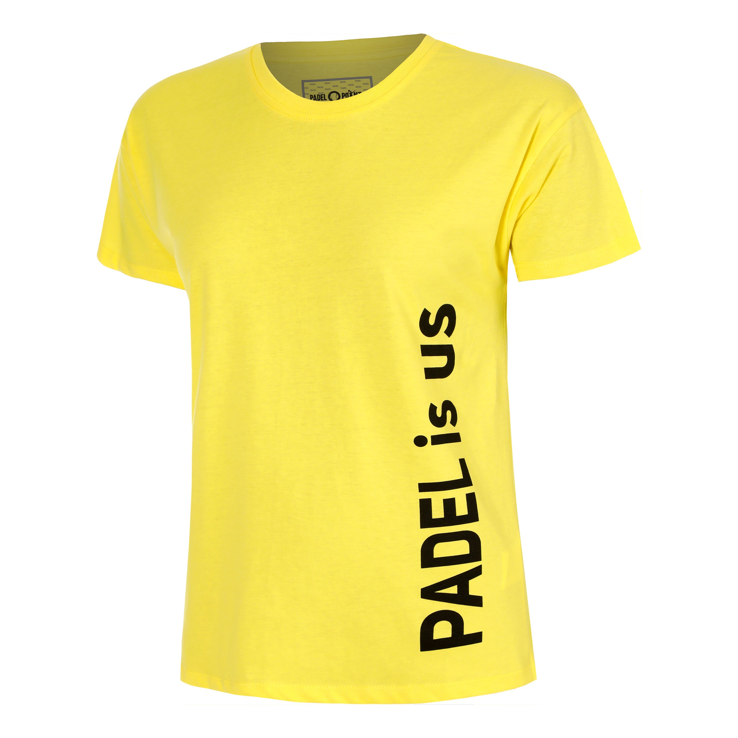 Padel-Point Padel Is Us T-Shirt Damen-Gelb,Schwarz