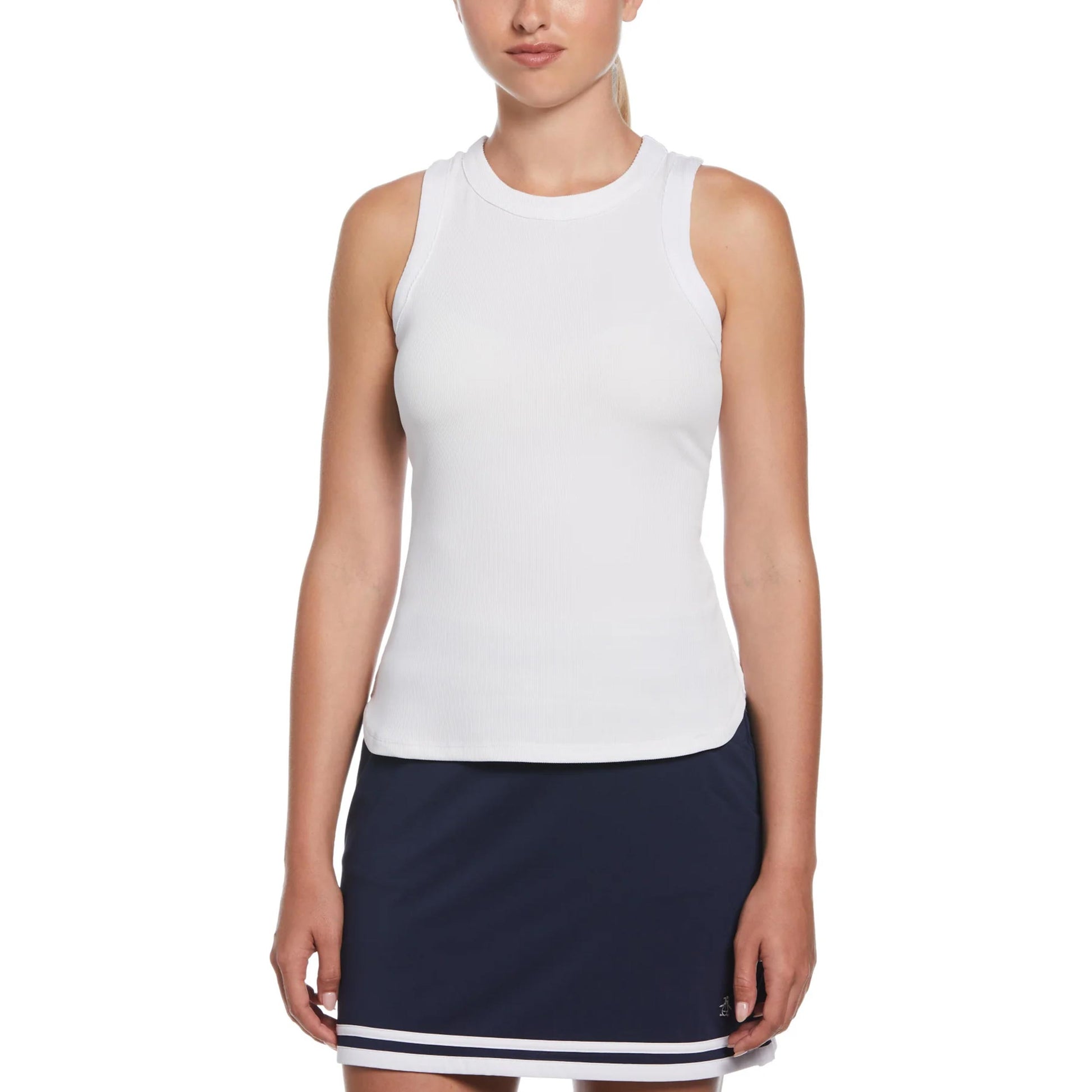 Original Penguin Rib Tank-Top Damen-Weiß