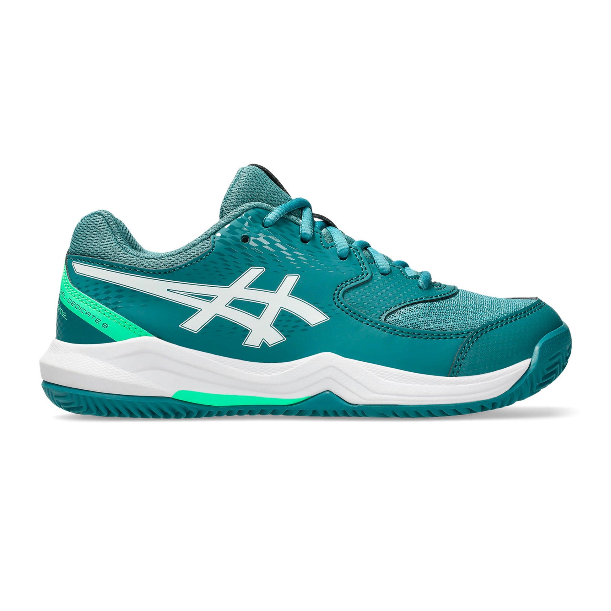 ASICS GEL-DEDICATE 8 PADEL GS Padelschuh Kinder-petrol, weiß