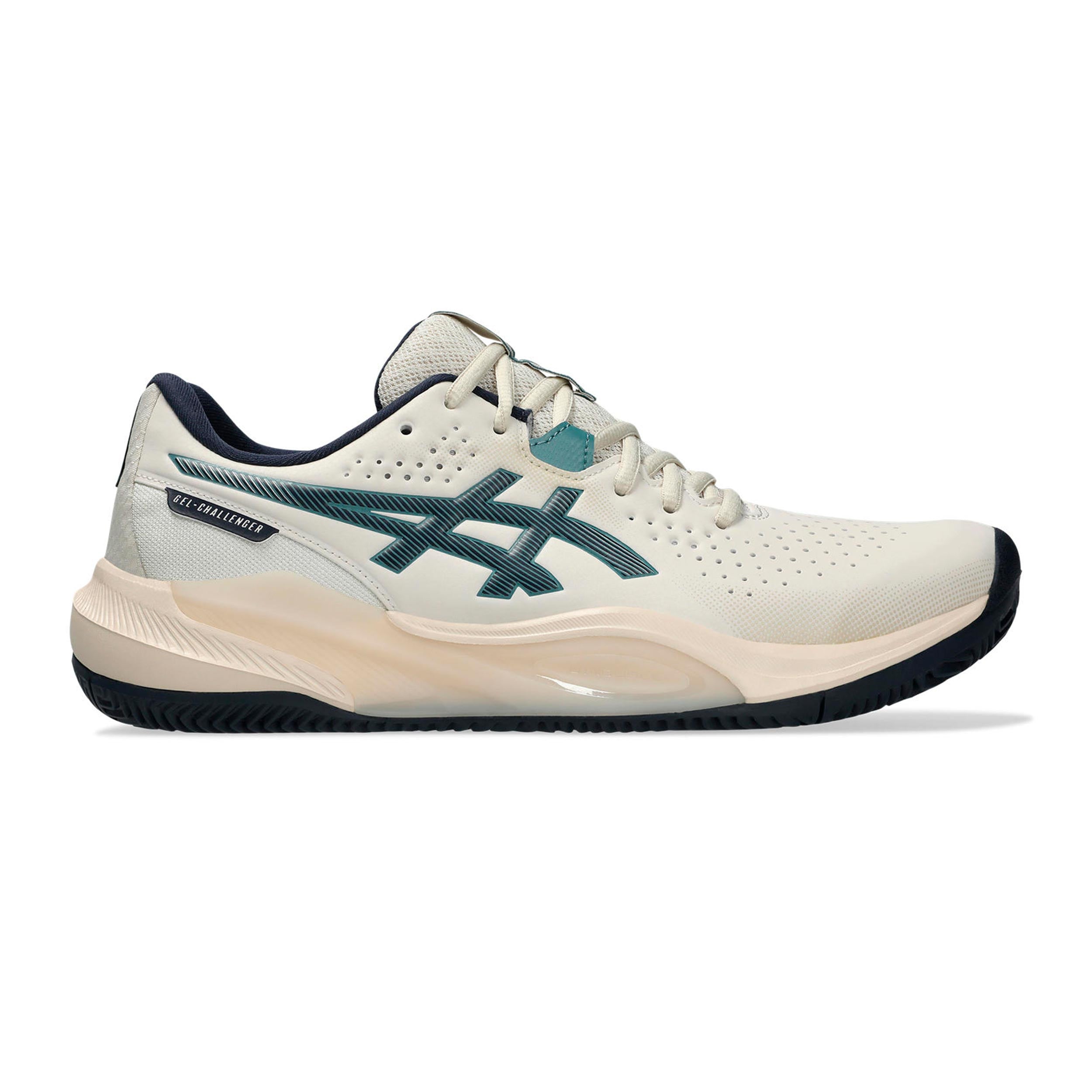 ASICS Gel-Challenger 15 Sandplatzschuh Herren - beige, dunkelblau