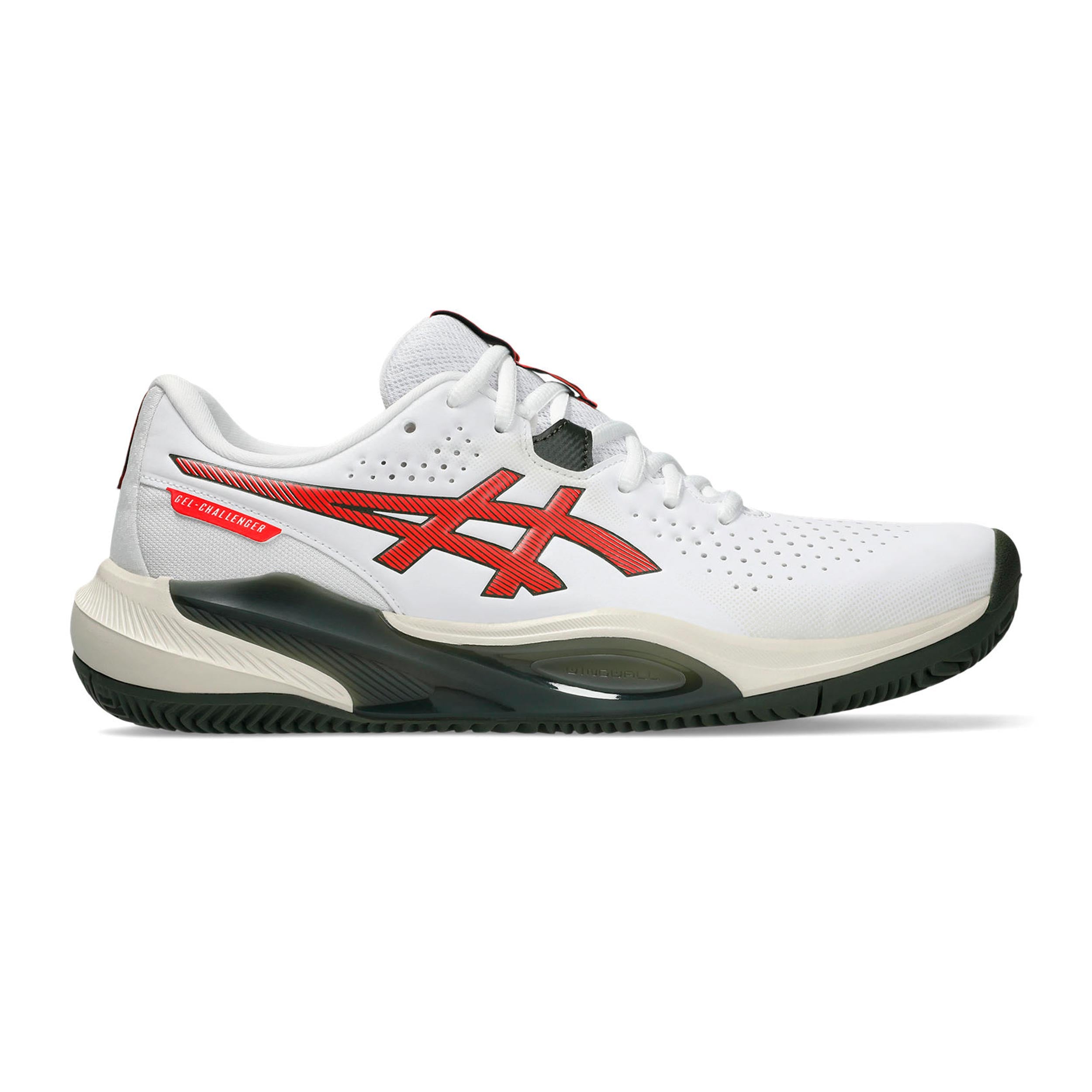 ASICS Gel-Challenger 15 Sandplatzschuh Herren - weiß, rot