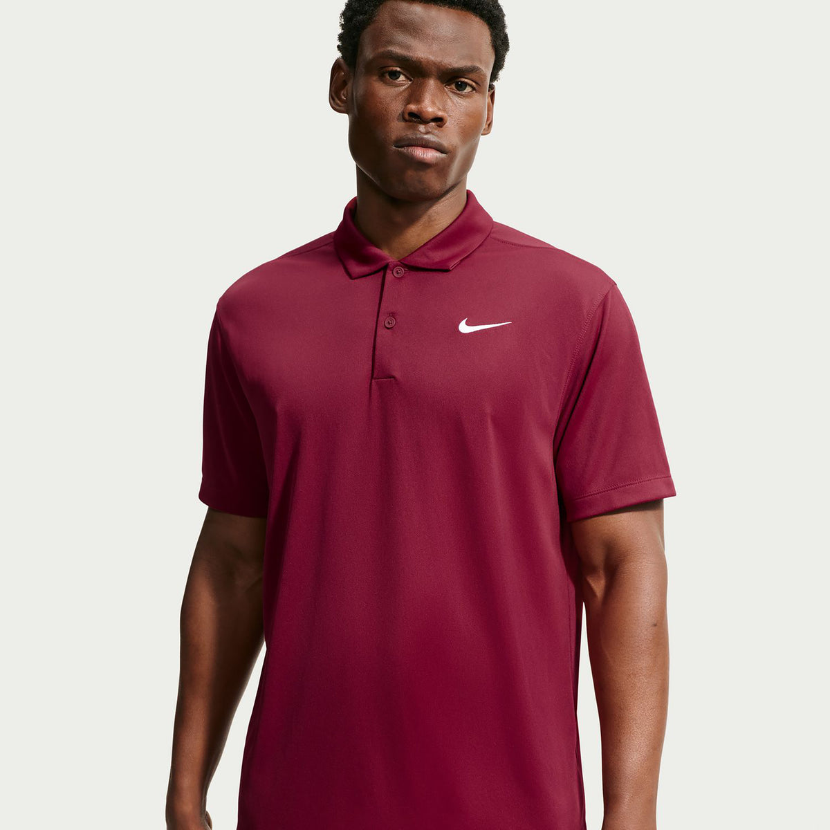 Nike Dri-Fit Victory Court Solid Polo Herren - weinrot