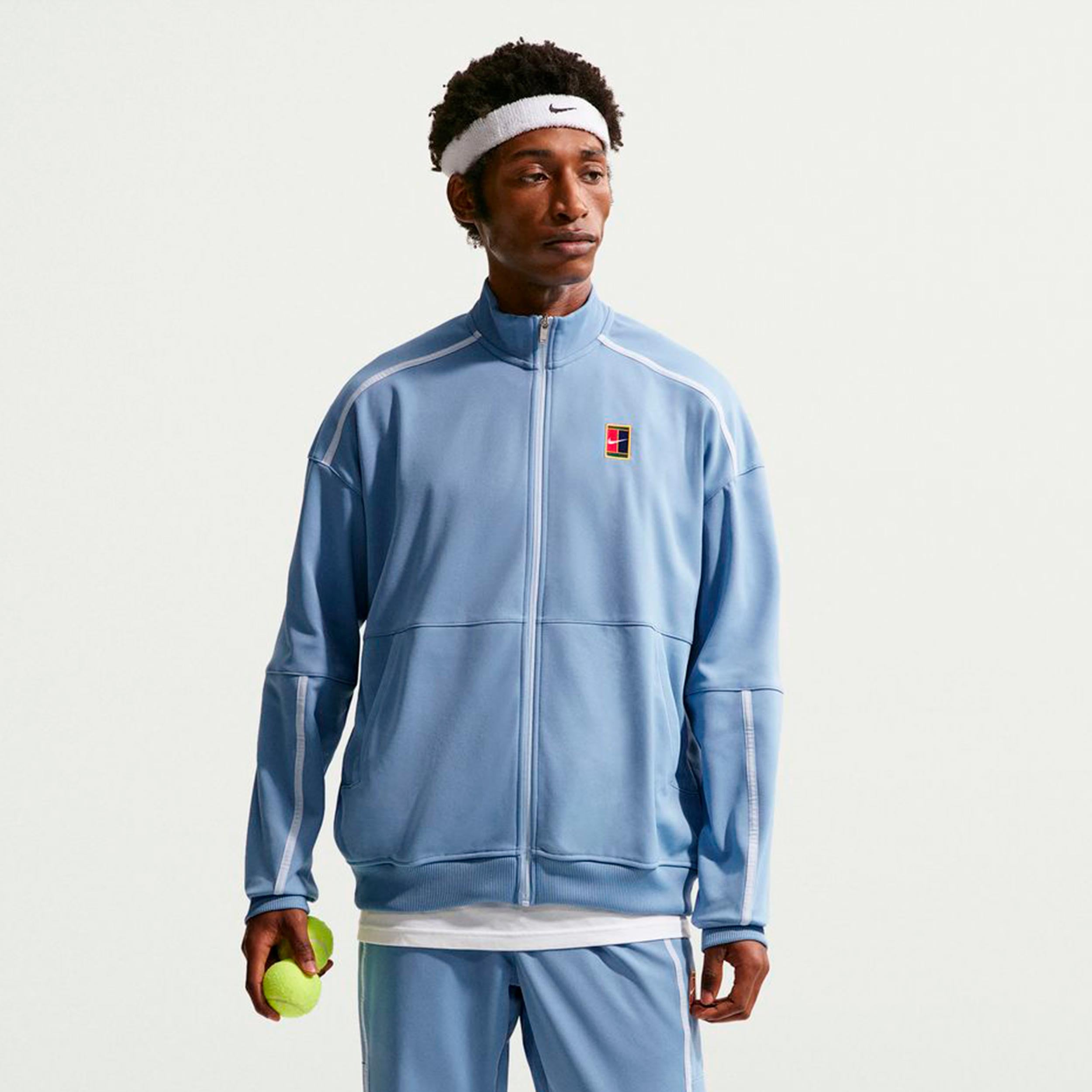 Nike Jannik Sinner Court Heritage Trainingsjacke Herren - hellblau