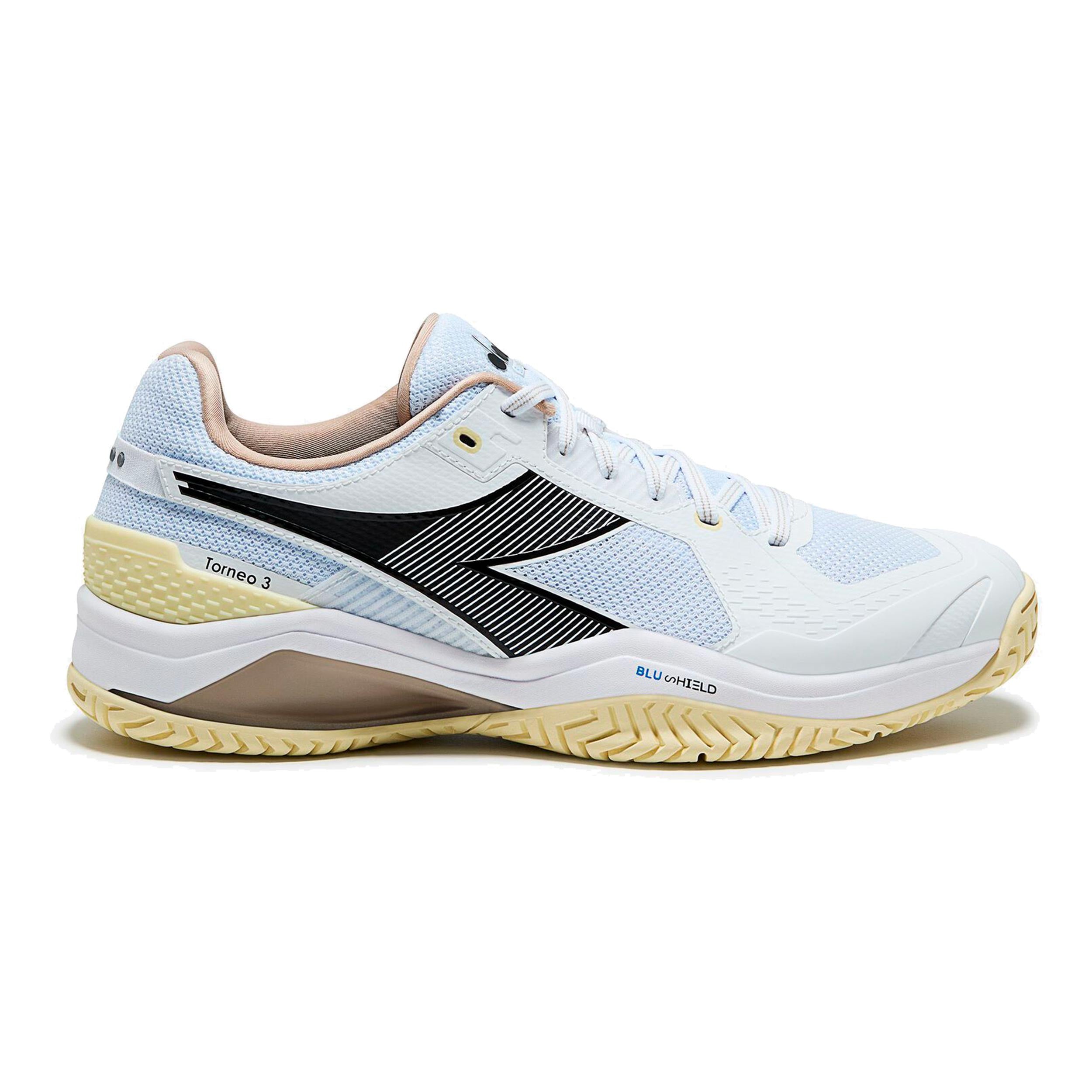 Diadora Blushield Torneo 3 Allcourtschuh Herren - hellblau, schwarz