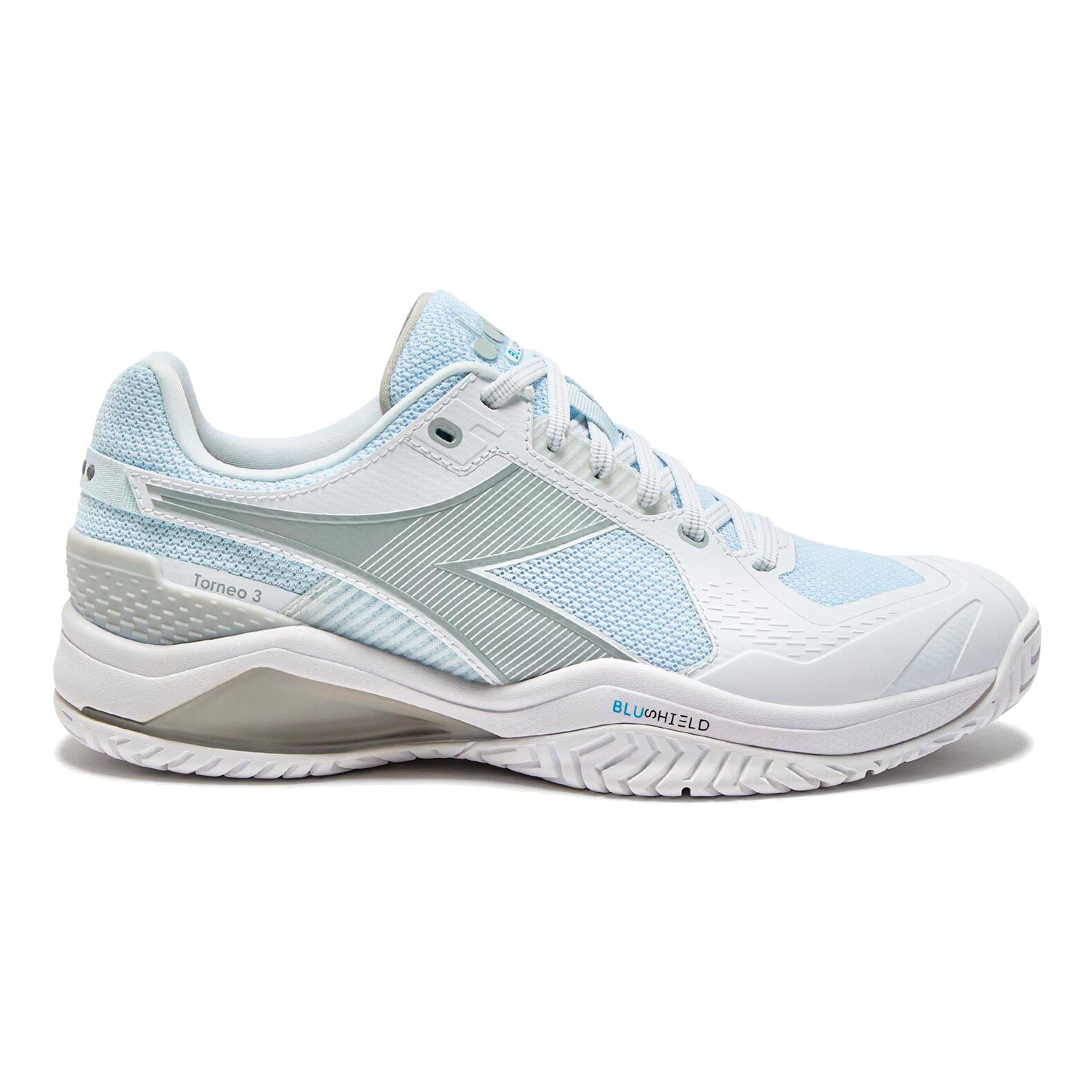 Diadora Blushield Torneo 3 Allcourtschuh Damen - weiß, silber
