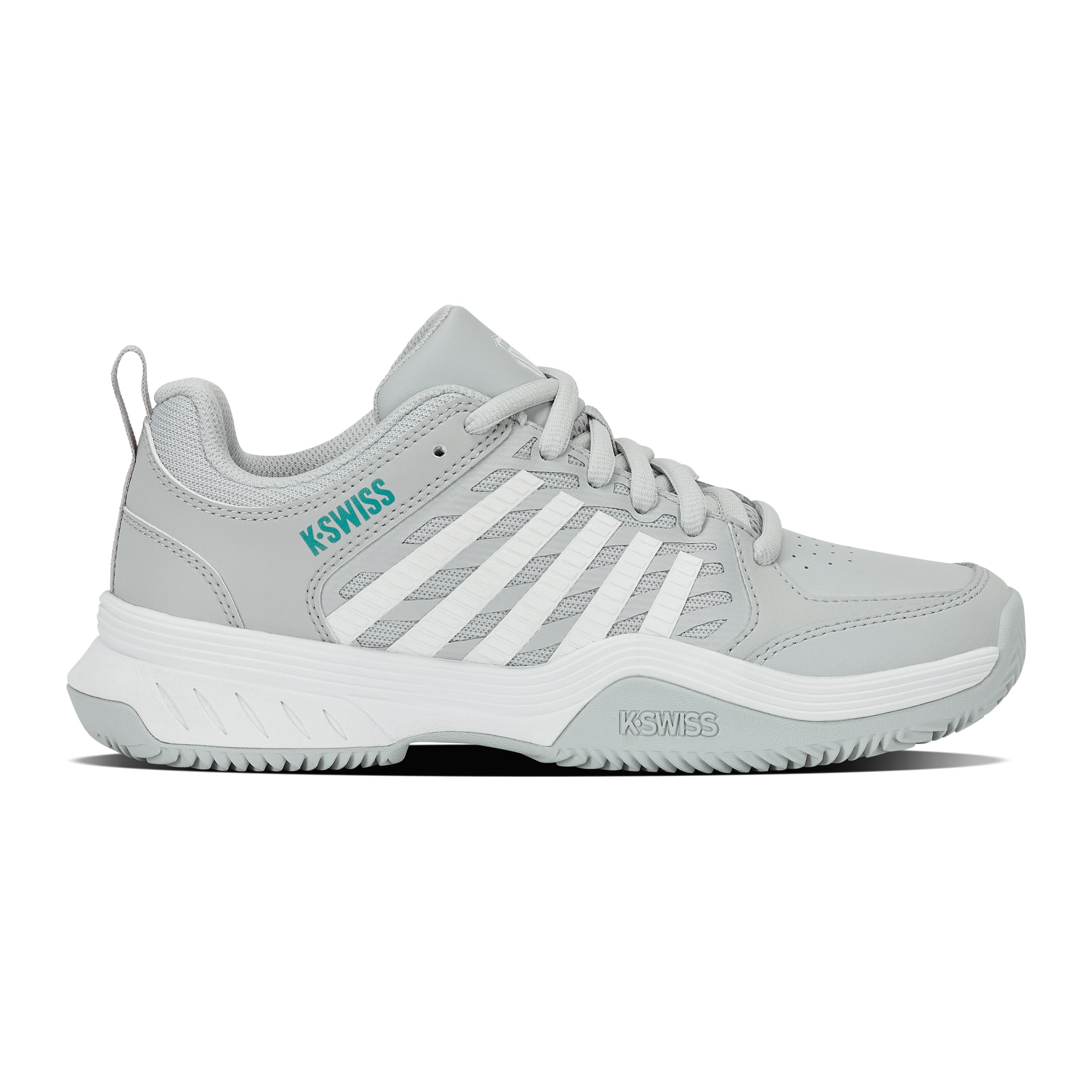K-Swiss Court Express 2 Sandplatzschuh Damen - hellgrau, weiß