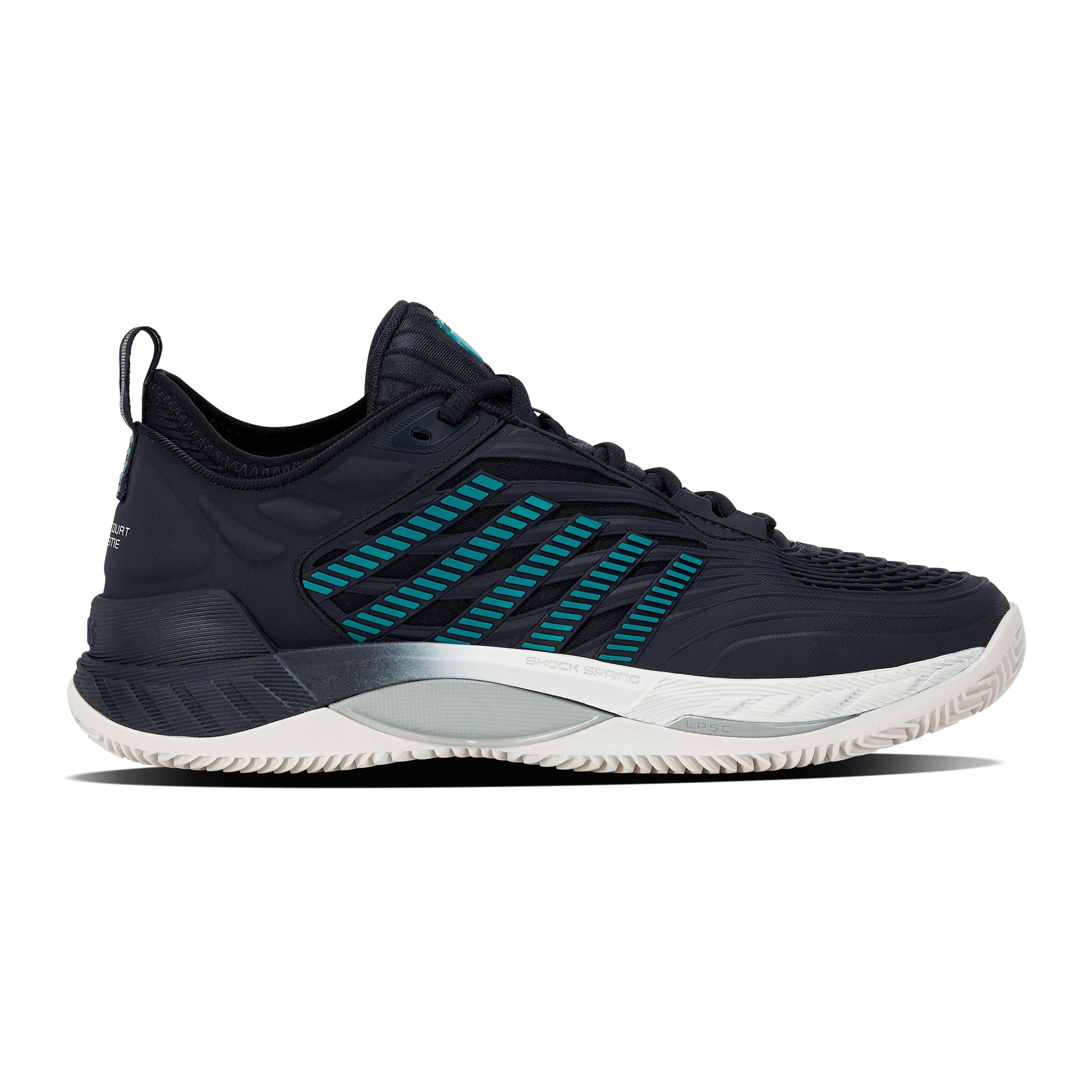 K-Swiss Hypercourt Supreme 2 Sandplatzschuh Herren - schwarz, türkis