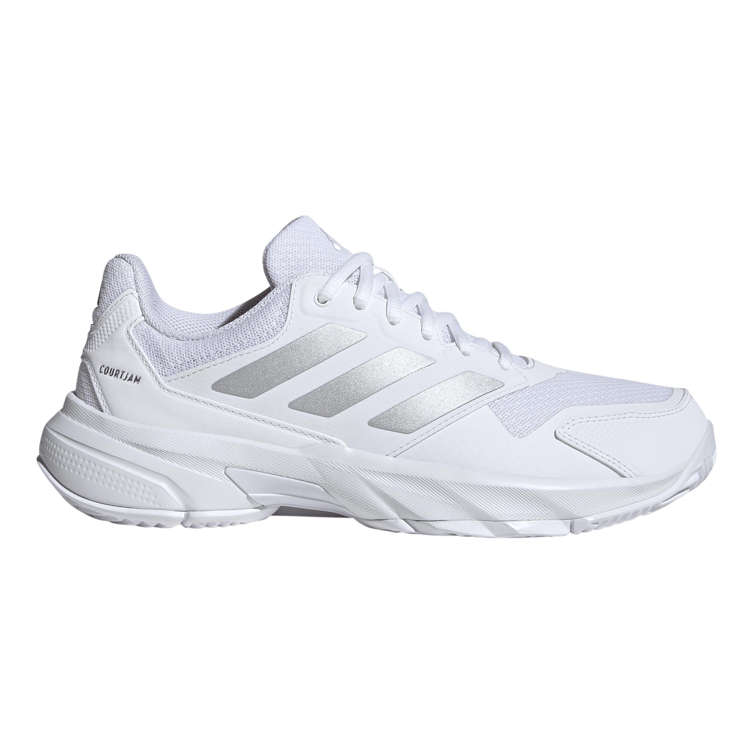adidas CourtJam Control 3 Allcourtschuh Damen - weiß, hellgrau