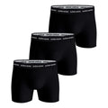 Cotton Stretch Boxer Short 3er Pack Herren - schwarz