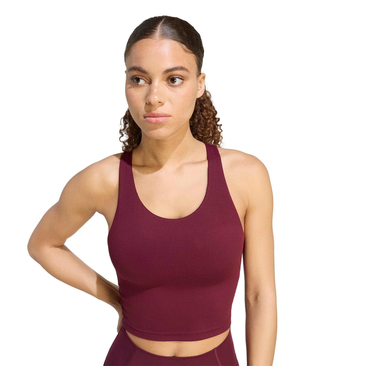 adidas All Me Medium Support Sport-BH Damen - weinrot